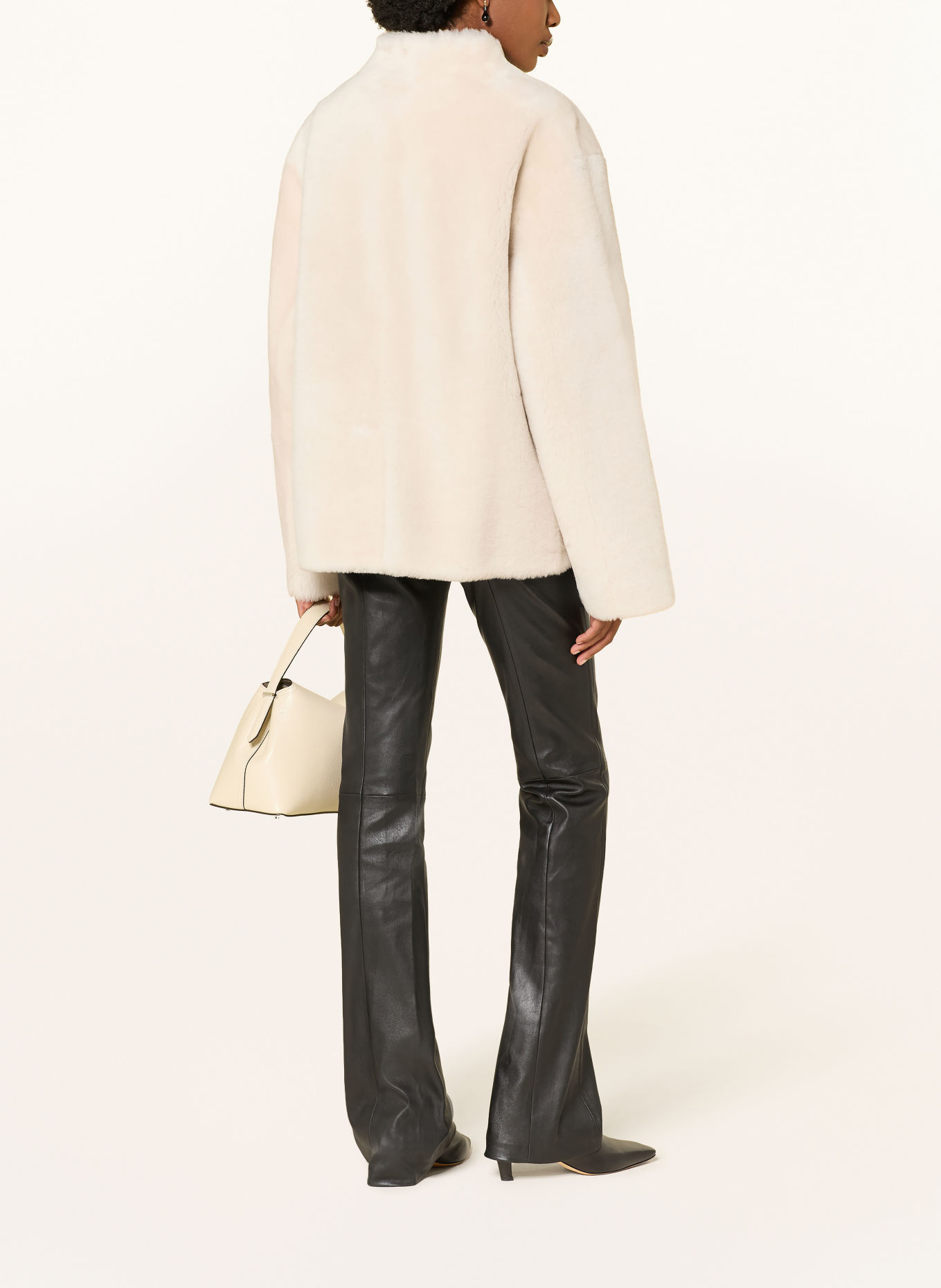 LOULOU DE SAISON Lederjacke CATHERINE zum Wenden: ECRU