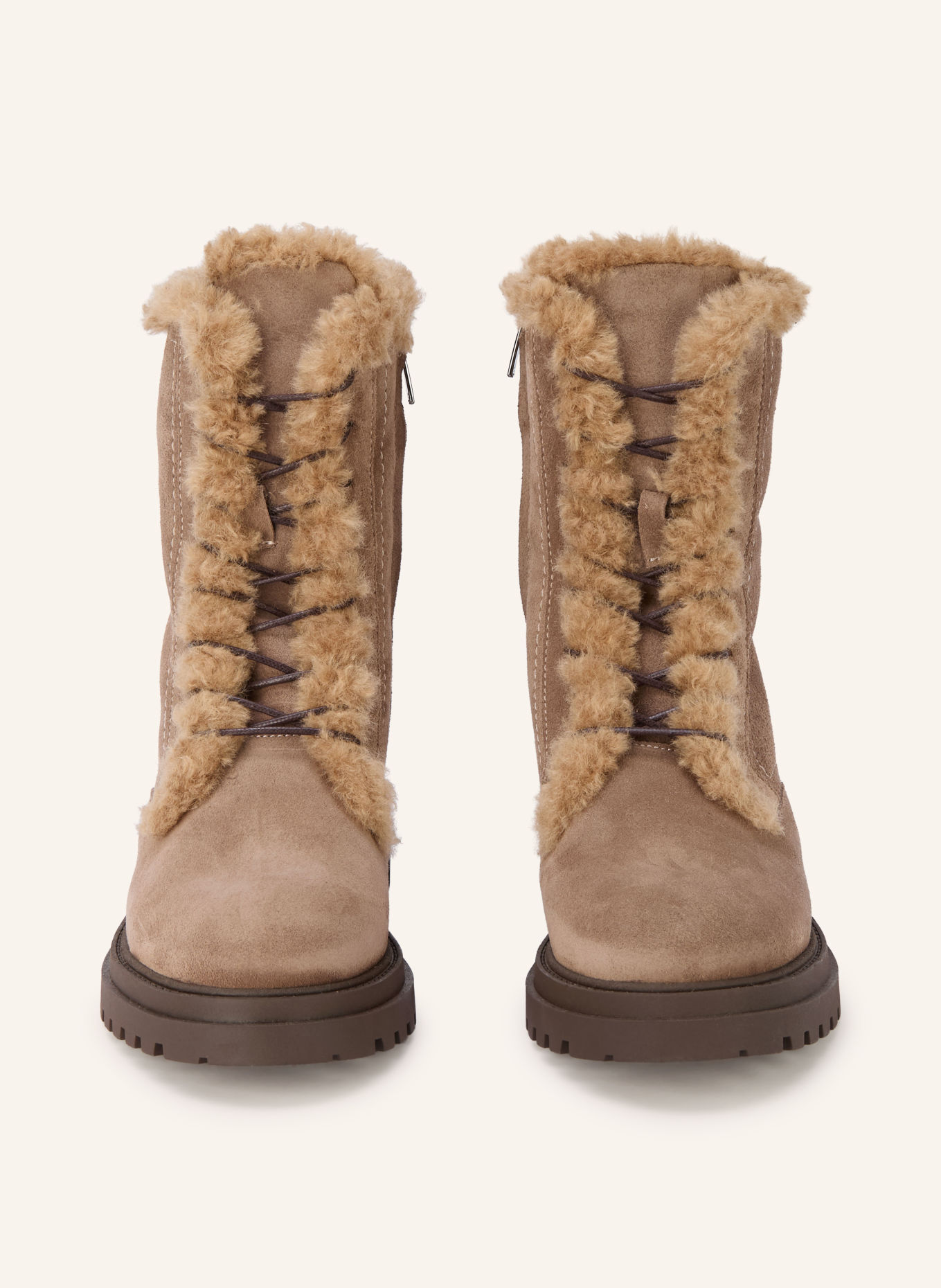 BIBI LOU Schnürboots: TAUPE