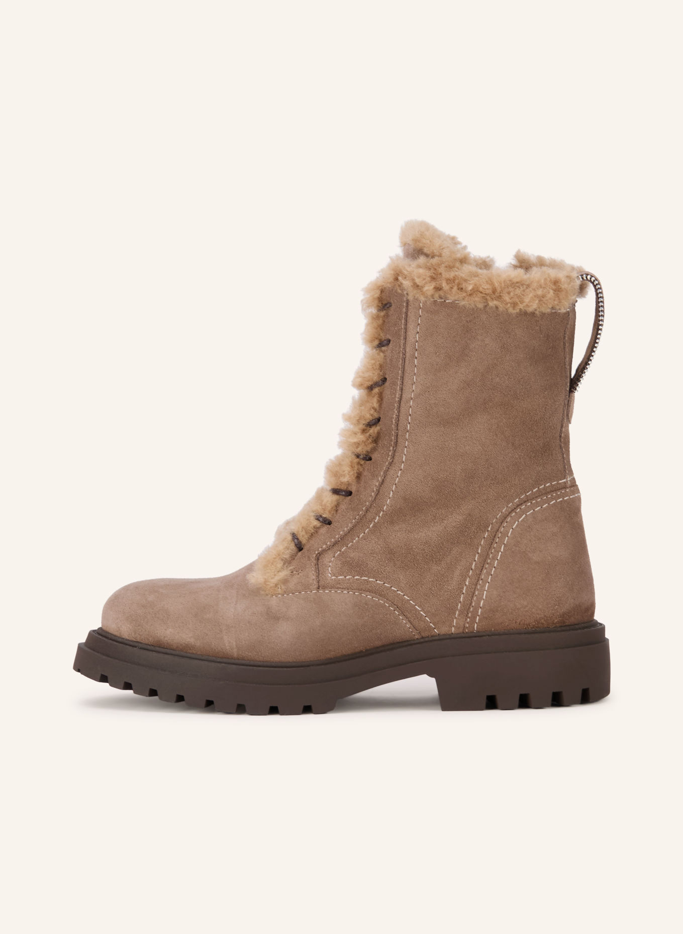 BIBI LOU Schnürboots: TAUPE