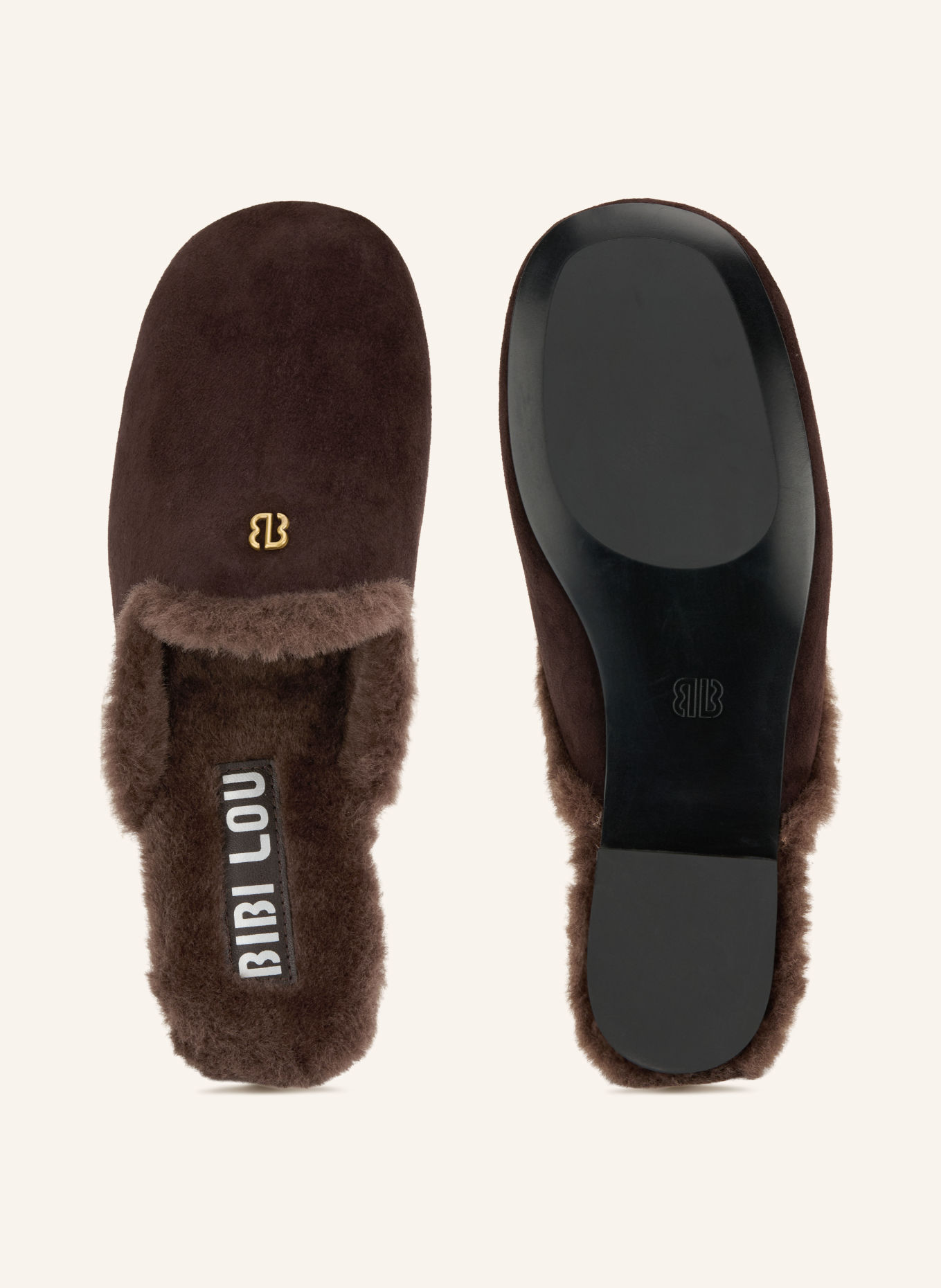 BIBI LOU Muiltjes: MARRON FONCÉ