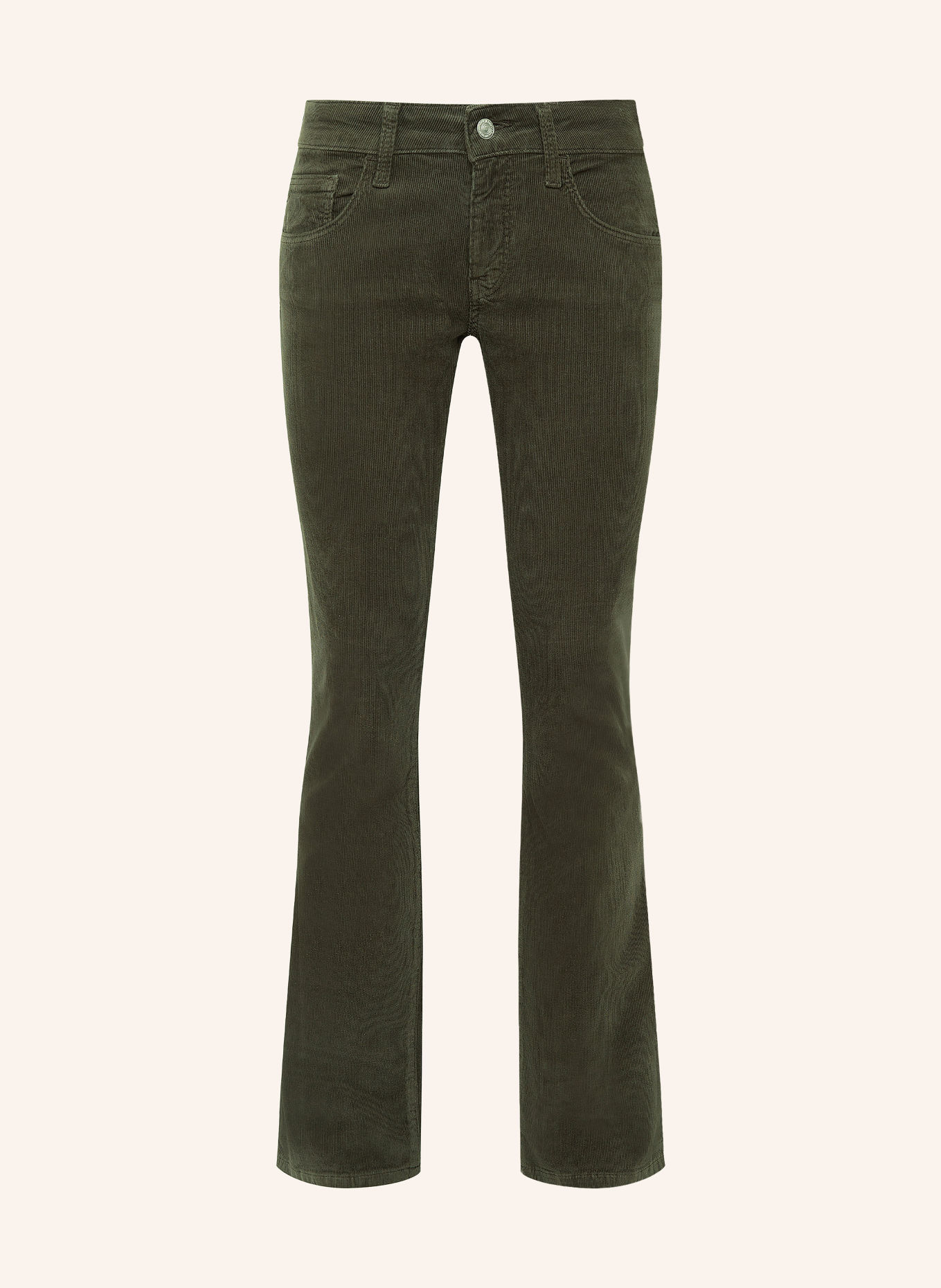 mavi Bootcut broek BELLA van corduroy: OLIJF