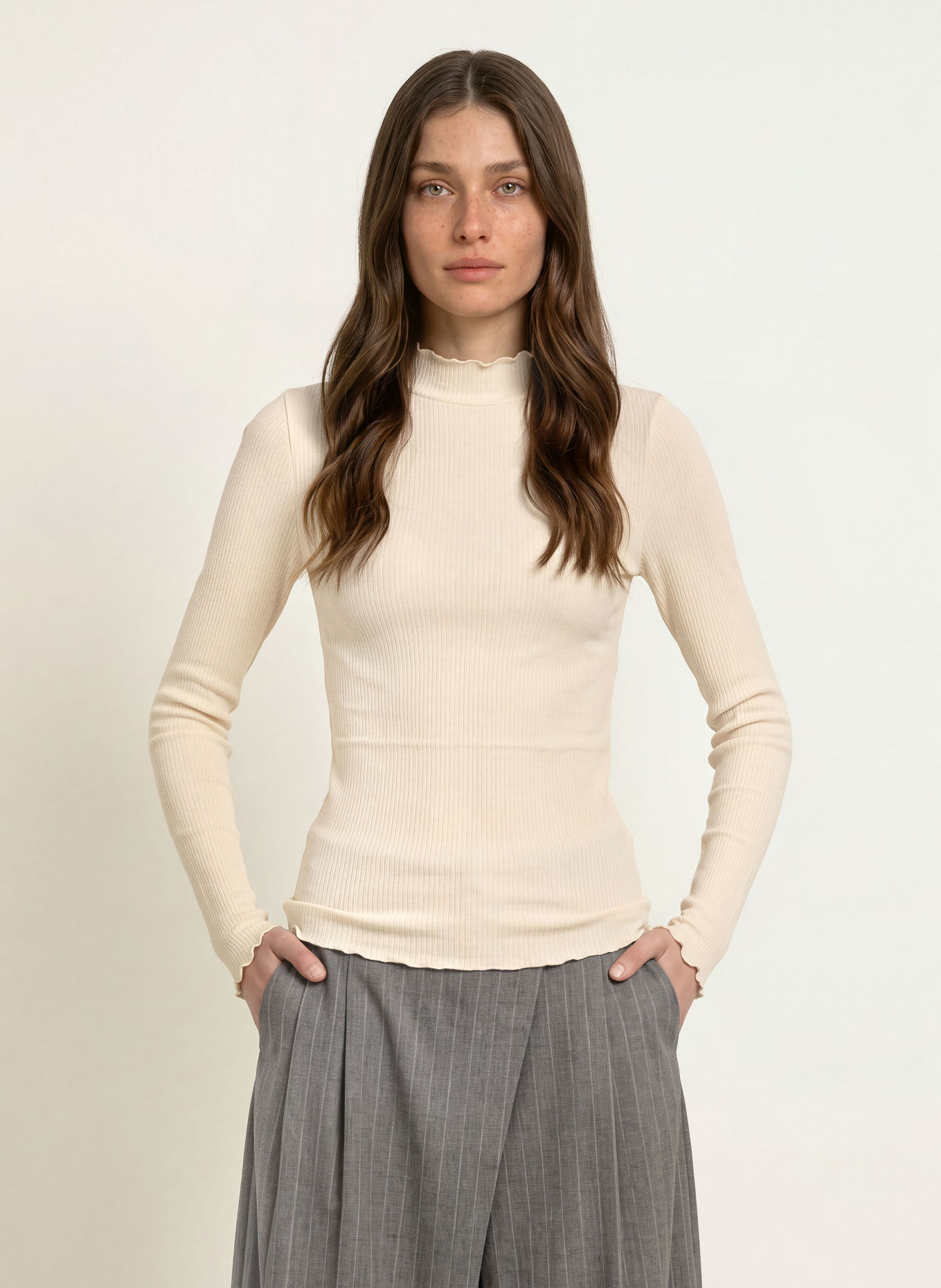 rosemunde Longsleeve BALTA: CRÈME