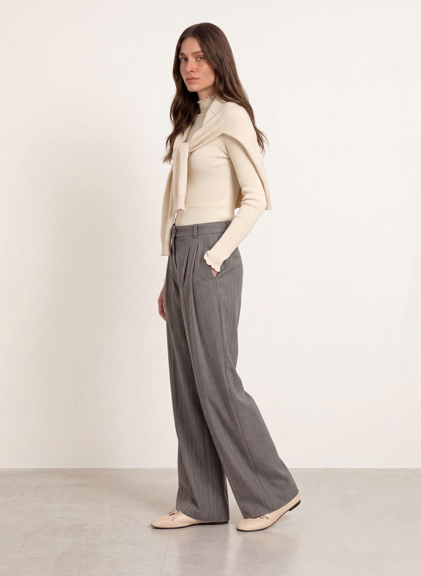 rosemunde Longsleeve BALTA: CRÈME