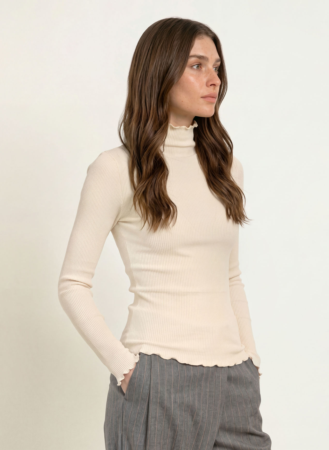 rosemunde Longsleeve BALTA: CRÈME