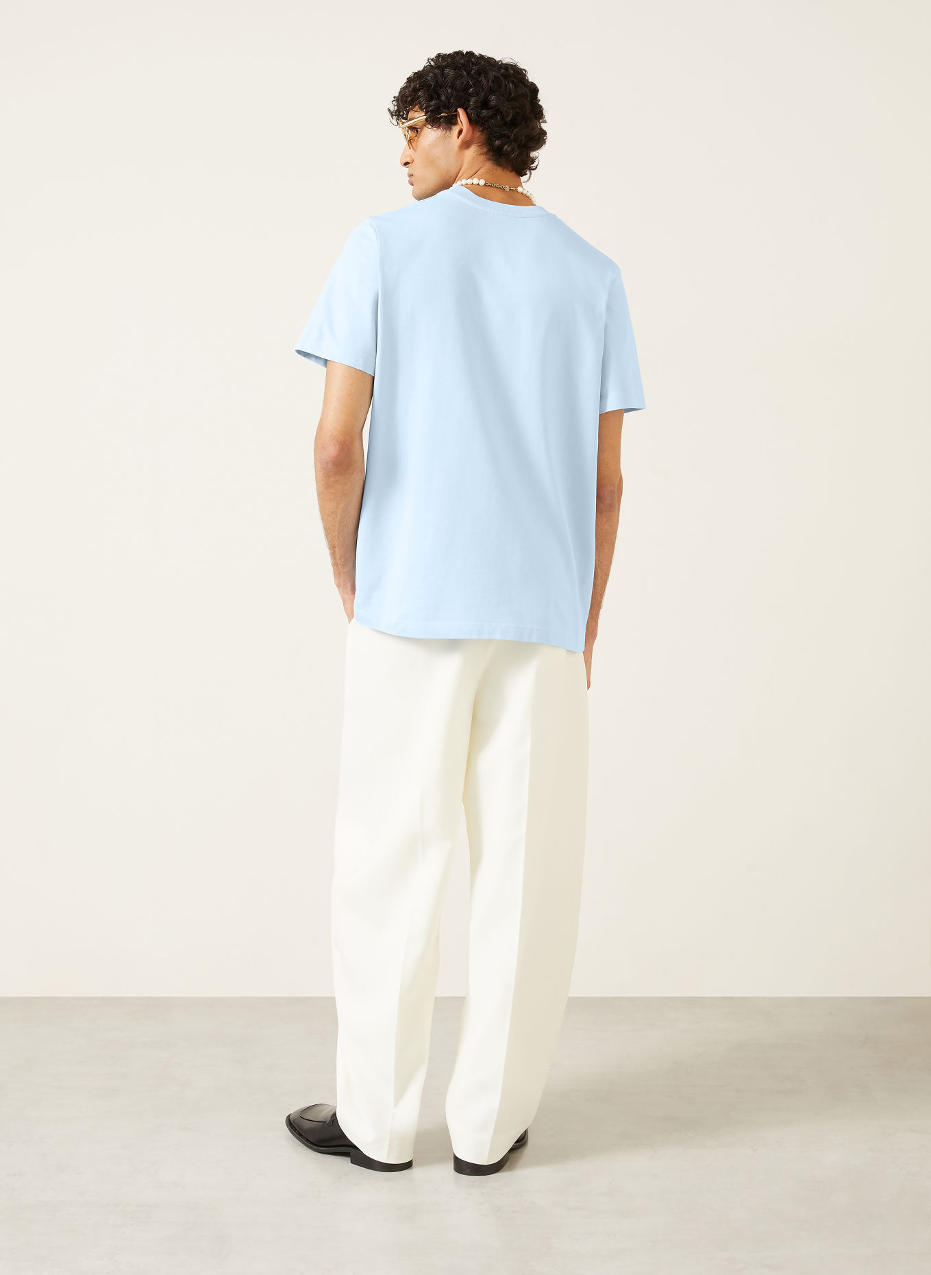 Casablanca T-shirt: BLEU CLAIR