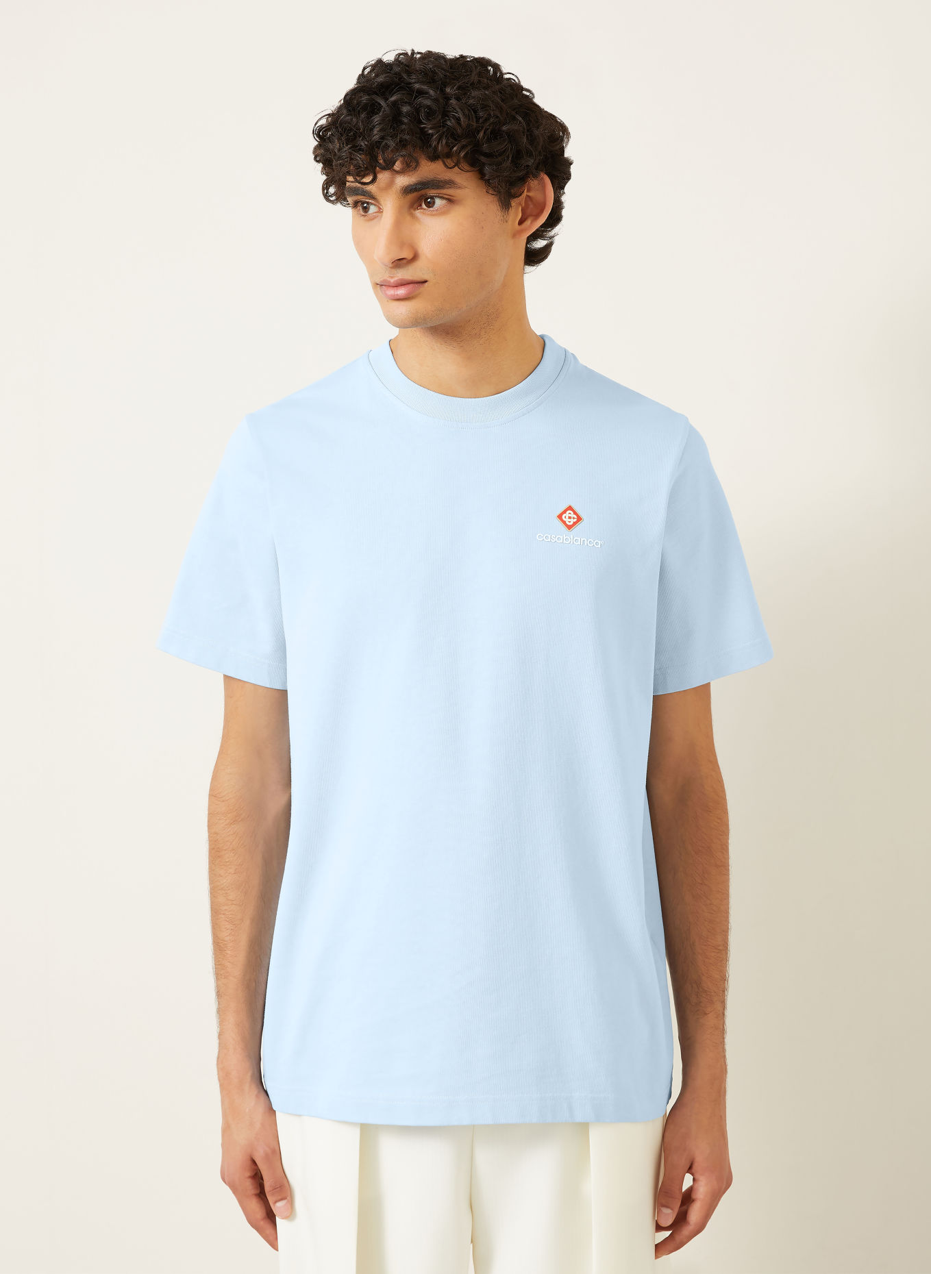 Casablanca T-shirt: BLEU CLAIR