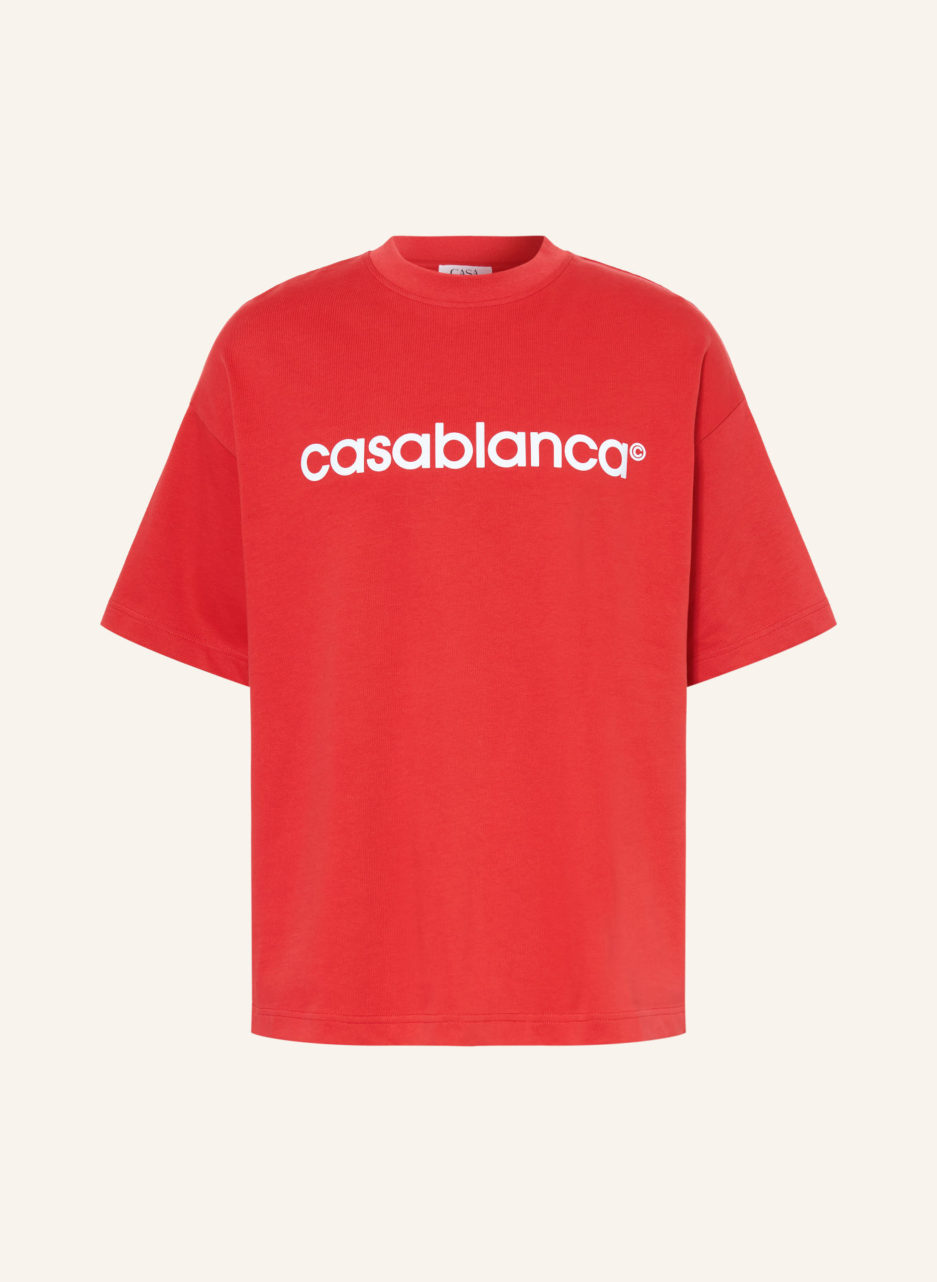 Casablanca T-shirt oversize: ROUGE / BLANC
