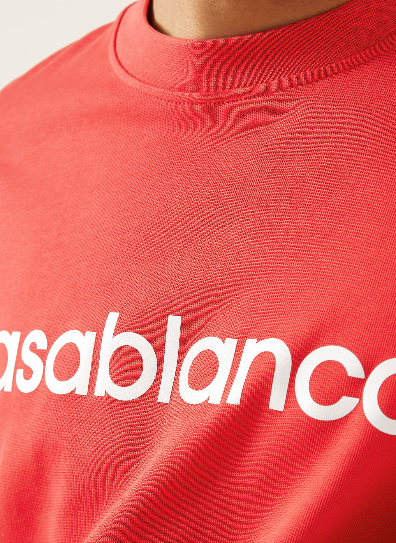 Casablanca T-shirt oversize: ROUGE / BLANC