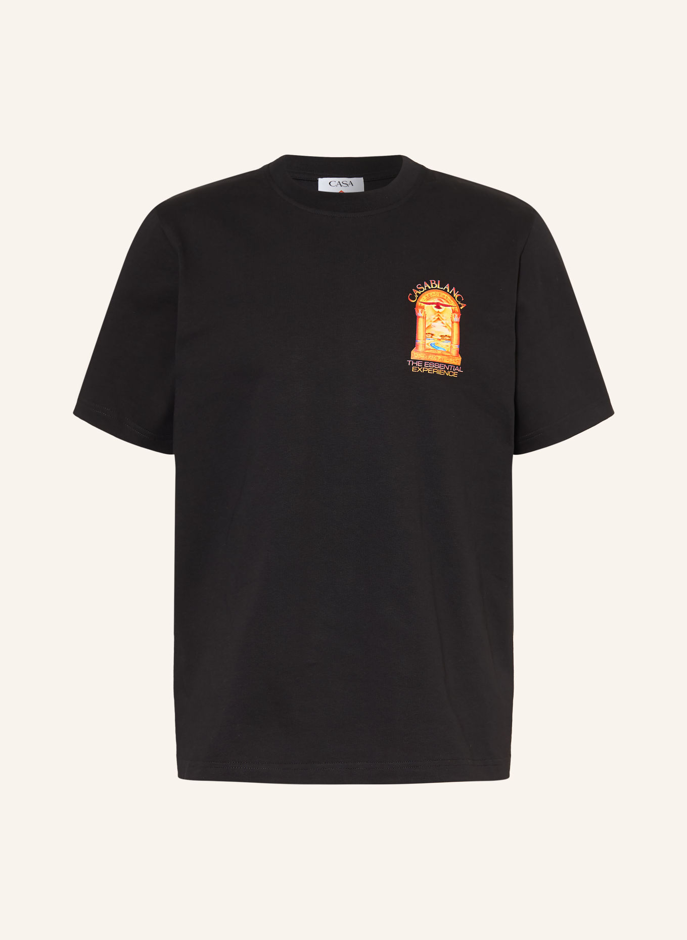 Casablanca T-shirt: NOIR / ROUGE / JAUNE