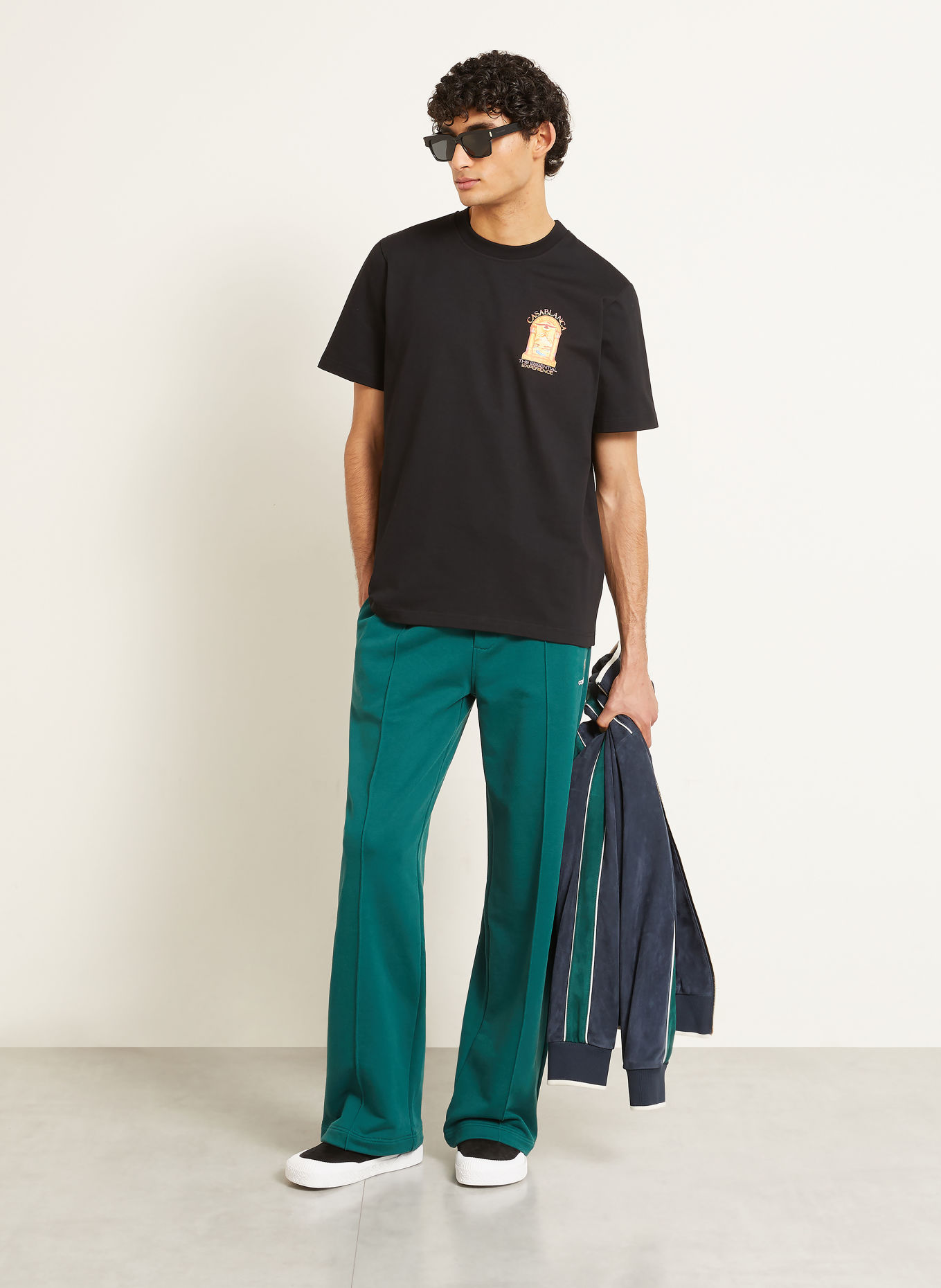 Casablanca T-shirt: NOIR / ROUGE / JAUNE