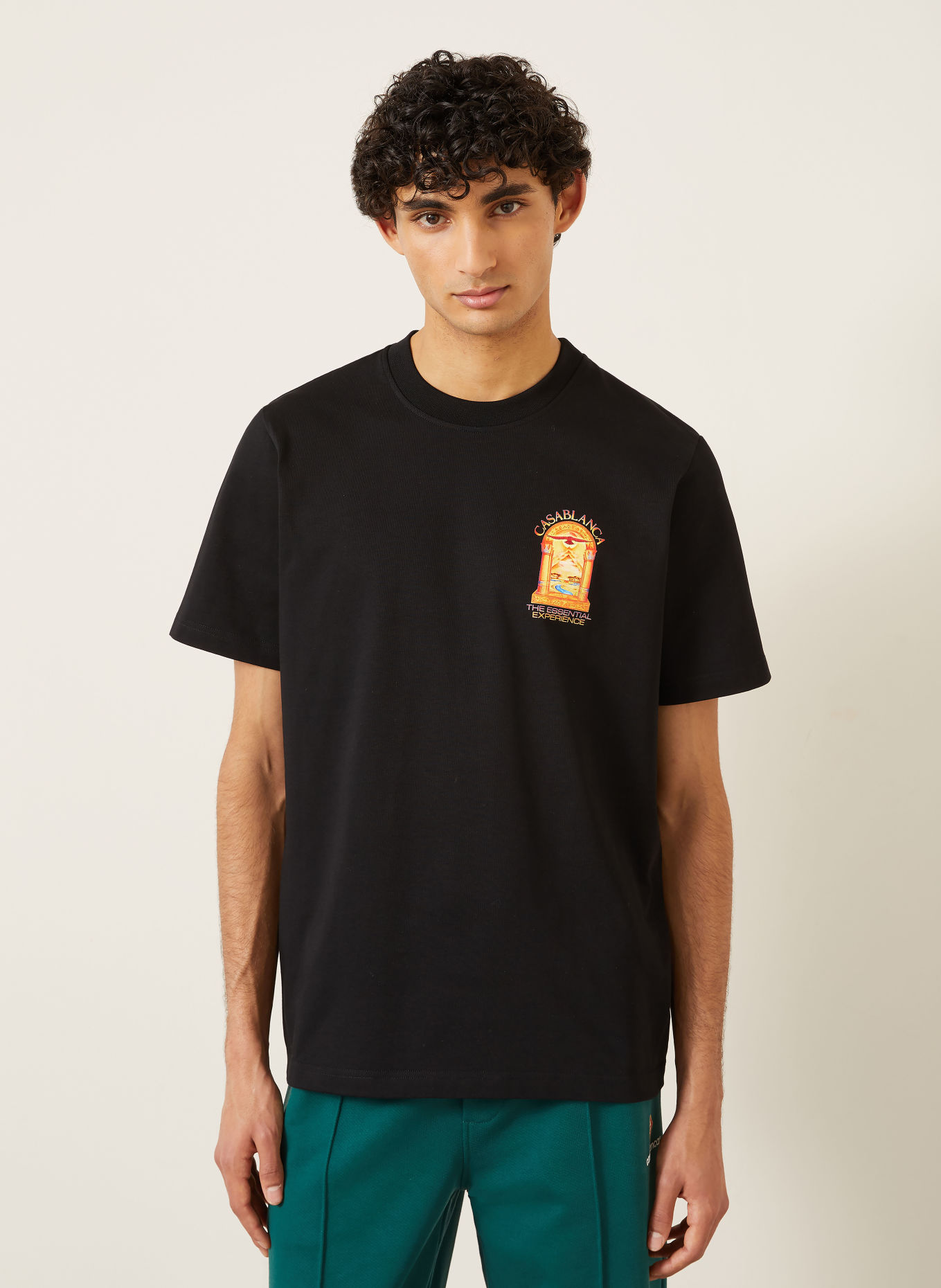 Casablanca T-shirt: NOIR / ROUGE / JAUNE