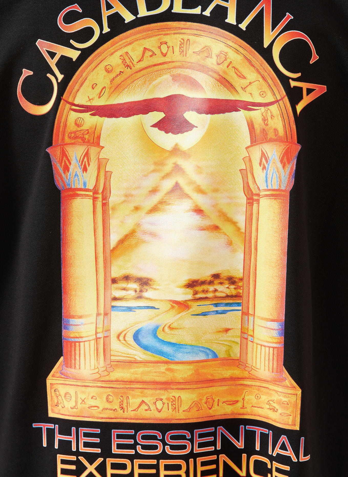 Casablanca T-shirt: NOIR / ROUGE / JAUNE