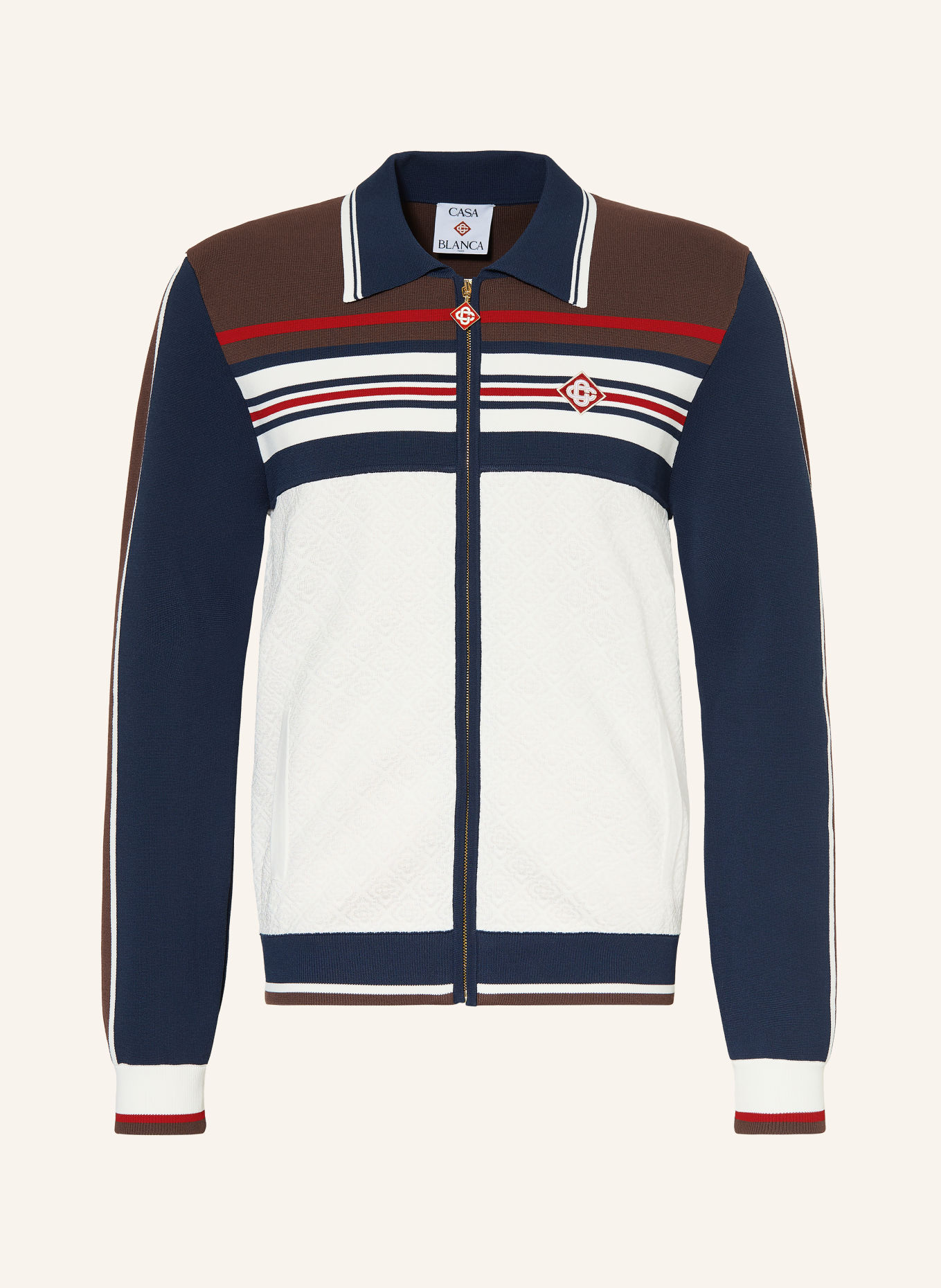Casablanca Gilet: BLANC / ROUGE FONCÉ / BLEU FONCÉ