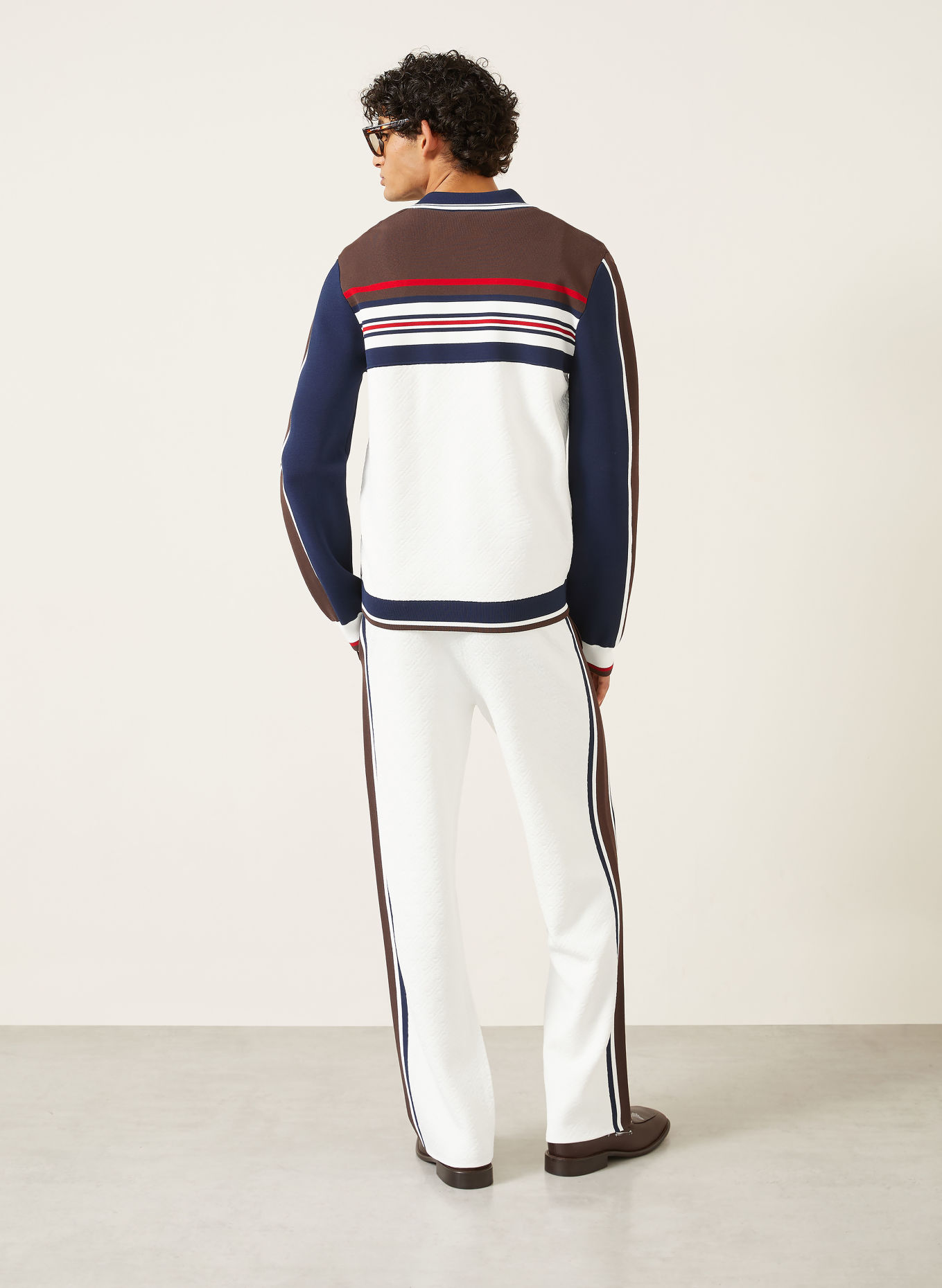 Casablanca Gilet: BLANC / ROUGE FONCÉ / BLEU FONCÉ