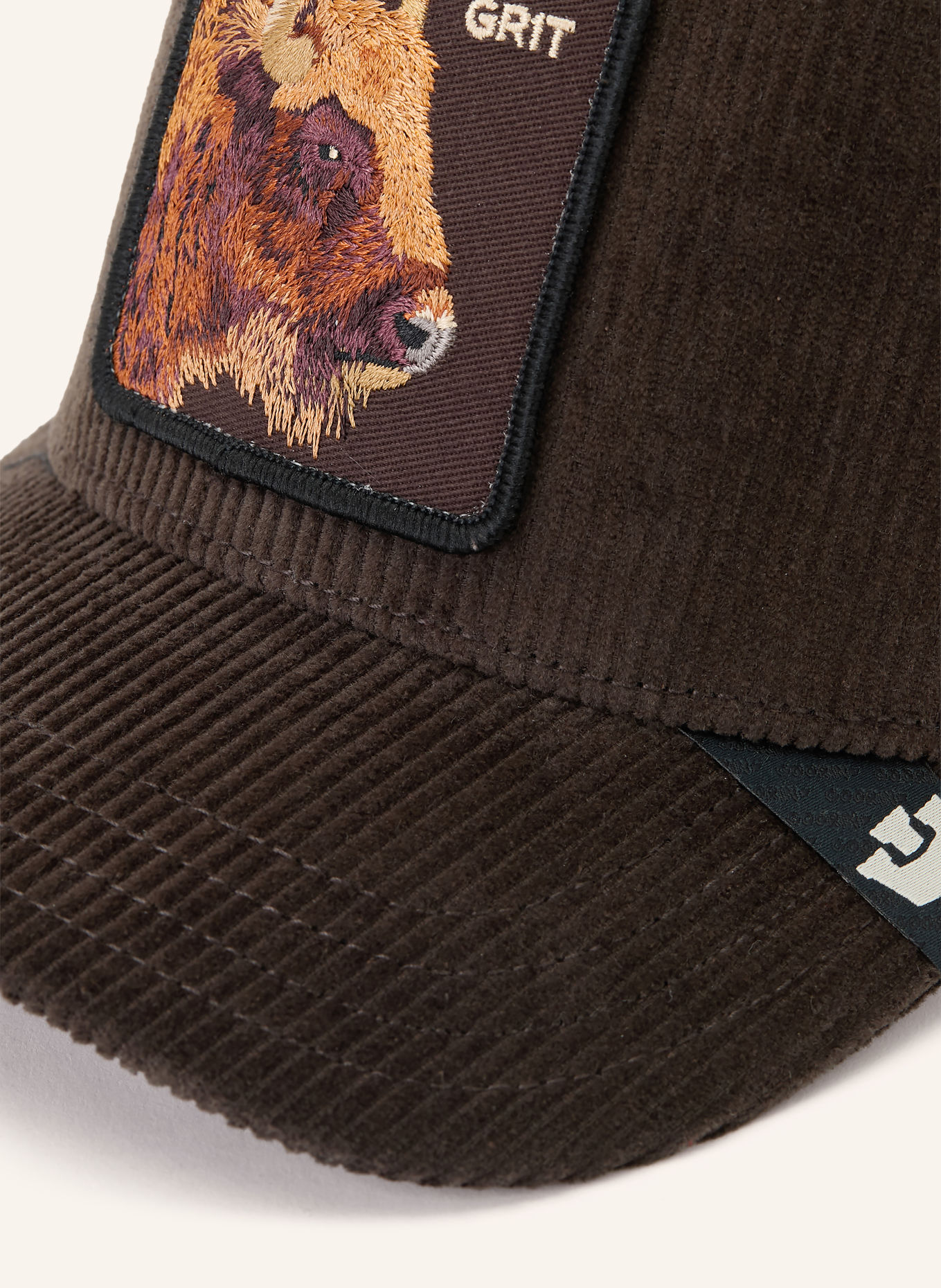 GOORIN BROS. Casquette en velours côtelé CORDUROY GRIT: MARRON FONCÉ / MARRON CLAIR / MARRON