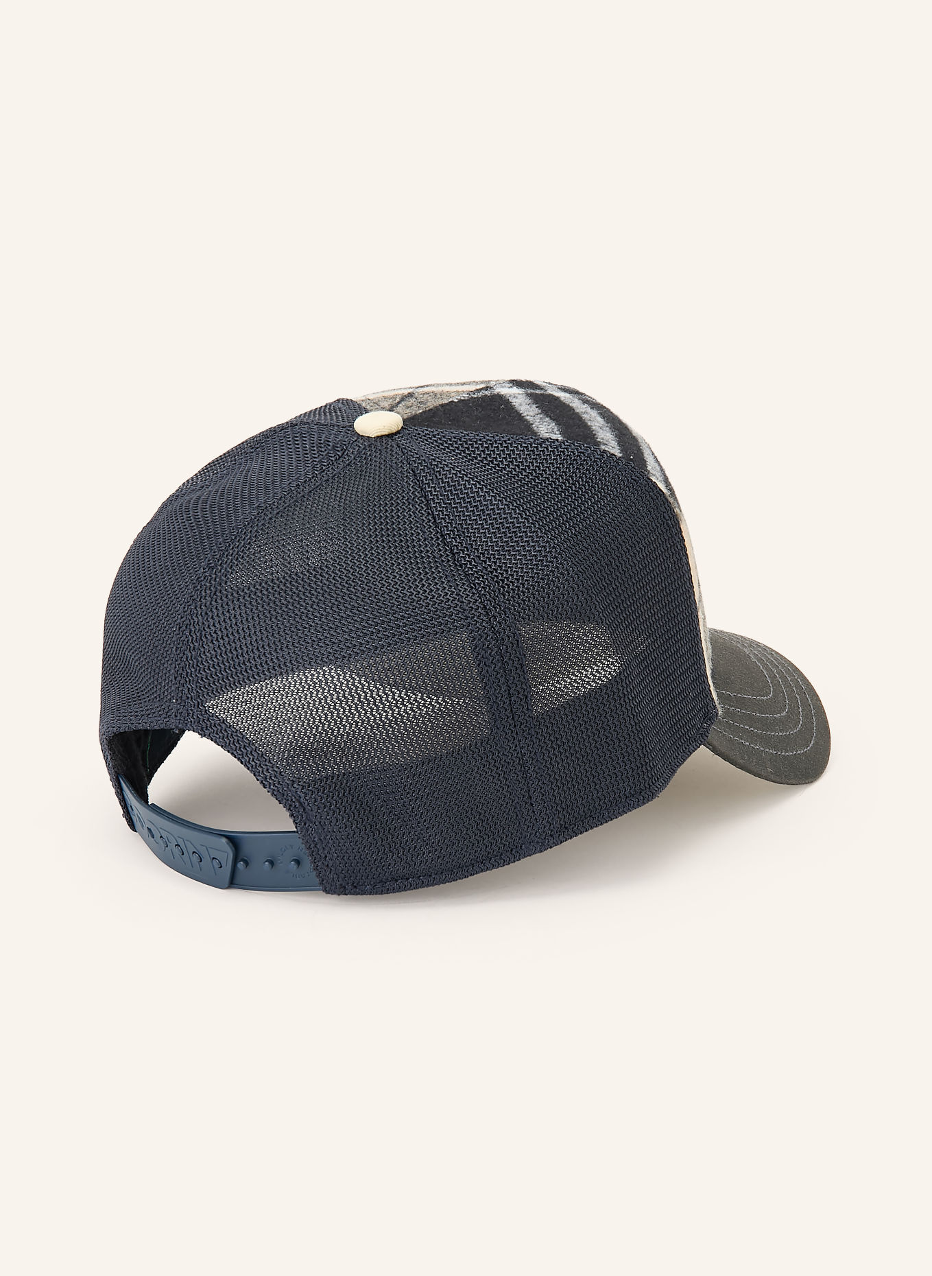 GOORIN BROS. Cap BRIT CHEEKY: ČERNÁ / SVĚTLE HNĚDÁ / TMAVĚ MODRÁ