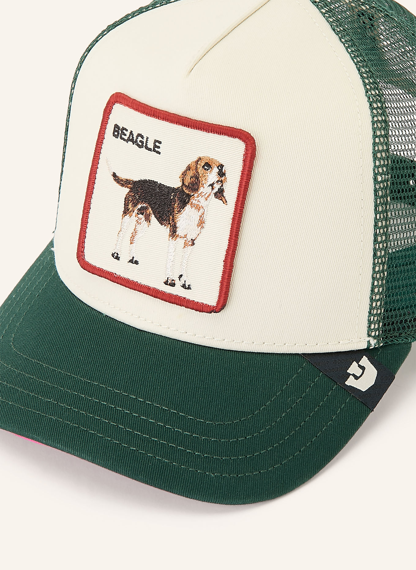 GOORIN BROS. Cap SHADOW BEAGLE: TMAVĚ ZELENÁ / HNĚDÁ / BÍLÁ
