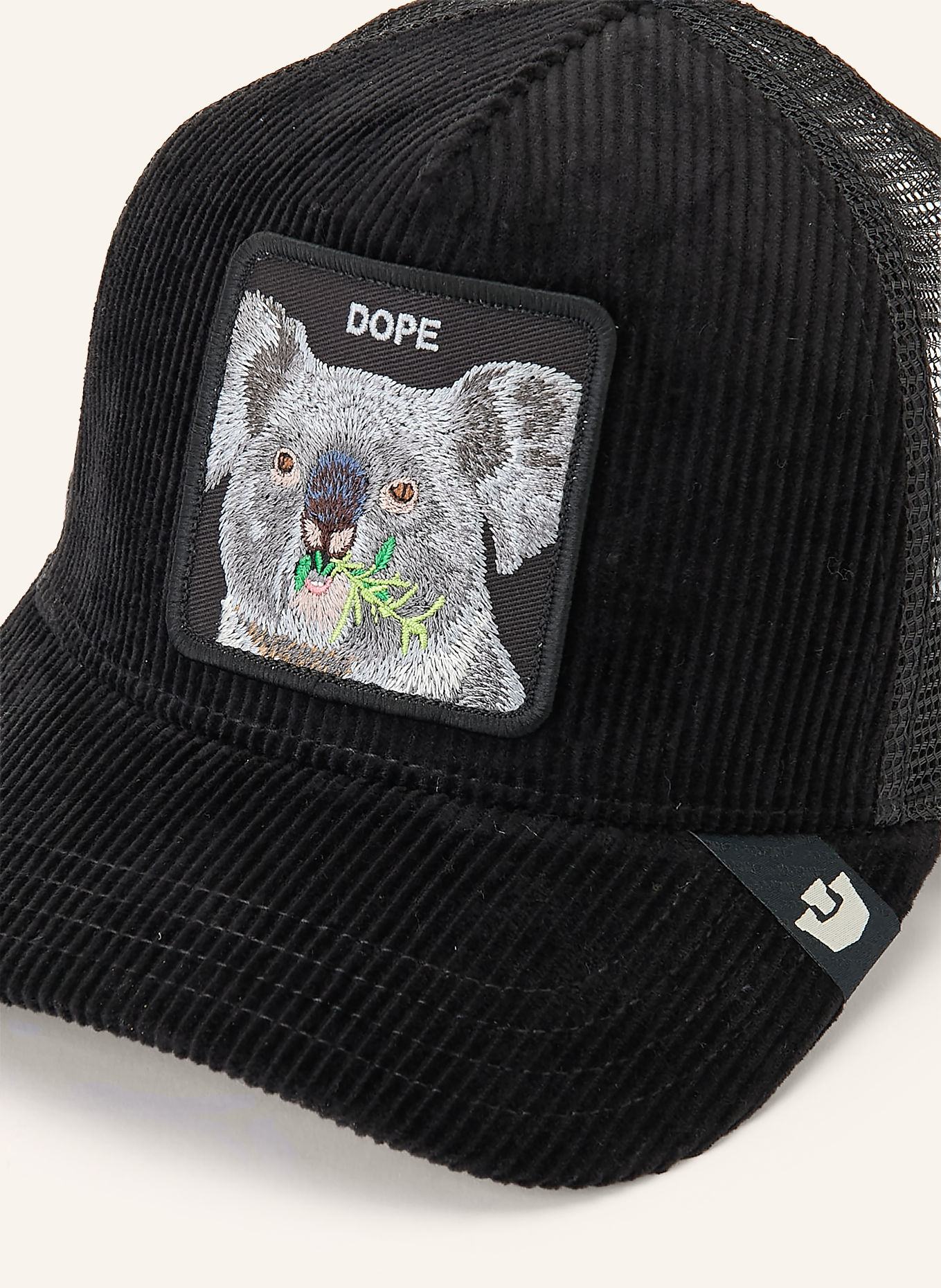 GOORIN BROS. Cap CORDUROY DOPE: ČERNÁ / ŠEDÁ / ZELENÁ