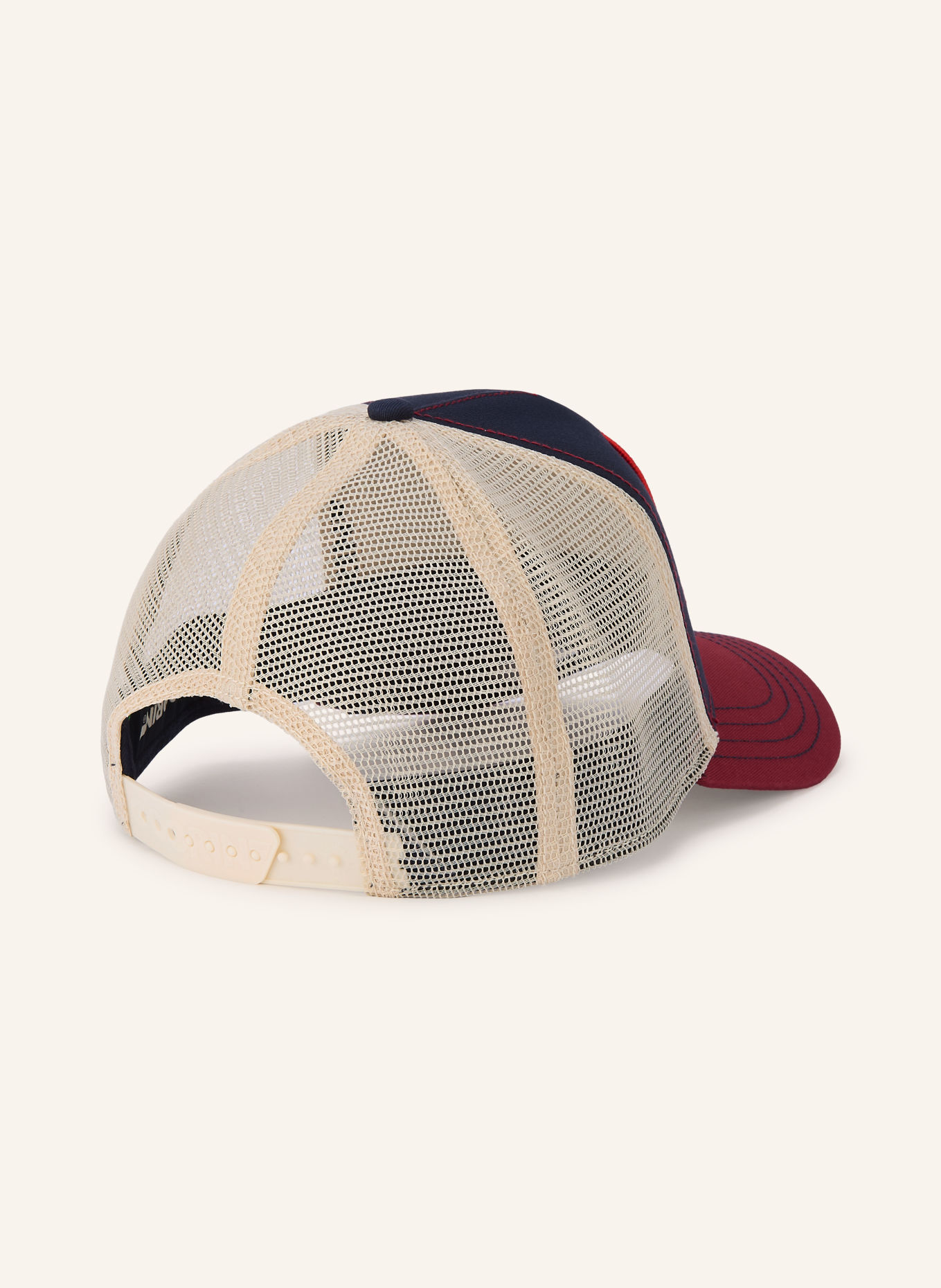 GOORIN BROS. ROOSTER TRUCKER Cap: DARK BLUE / CREAM / DARK RED