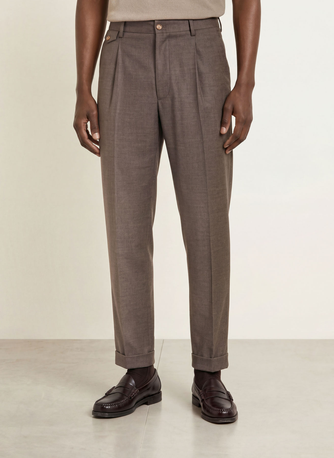 BALDESSARINI Chino kalhoty Slim Fit: ČERNOŠEDÁ