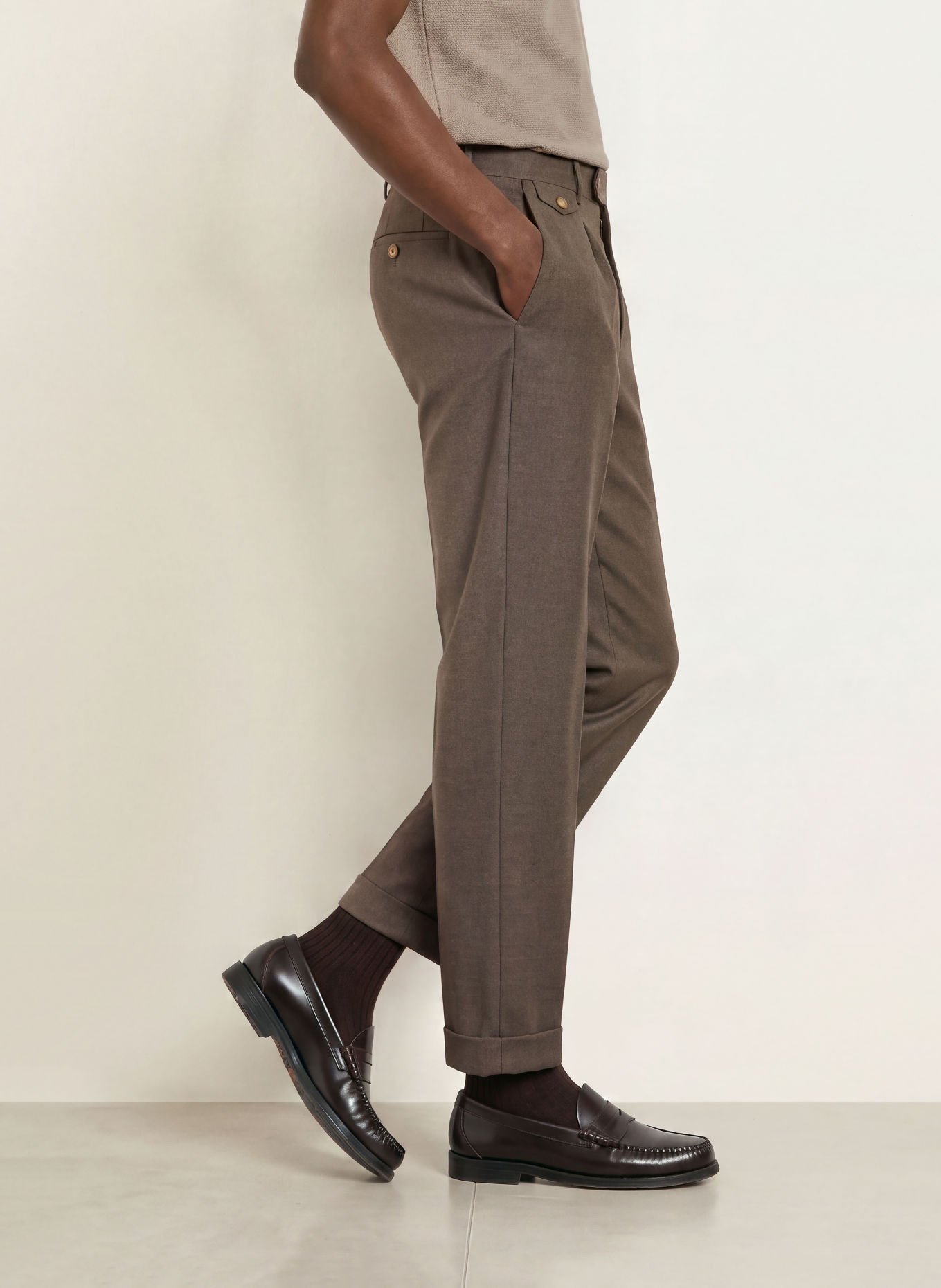 BALDESSARINI Chino kalhoty Slim Fit: ČERNOŠEDÁ