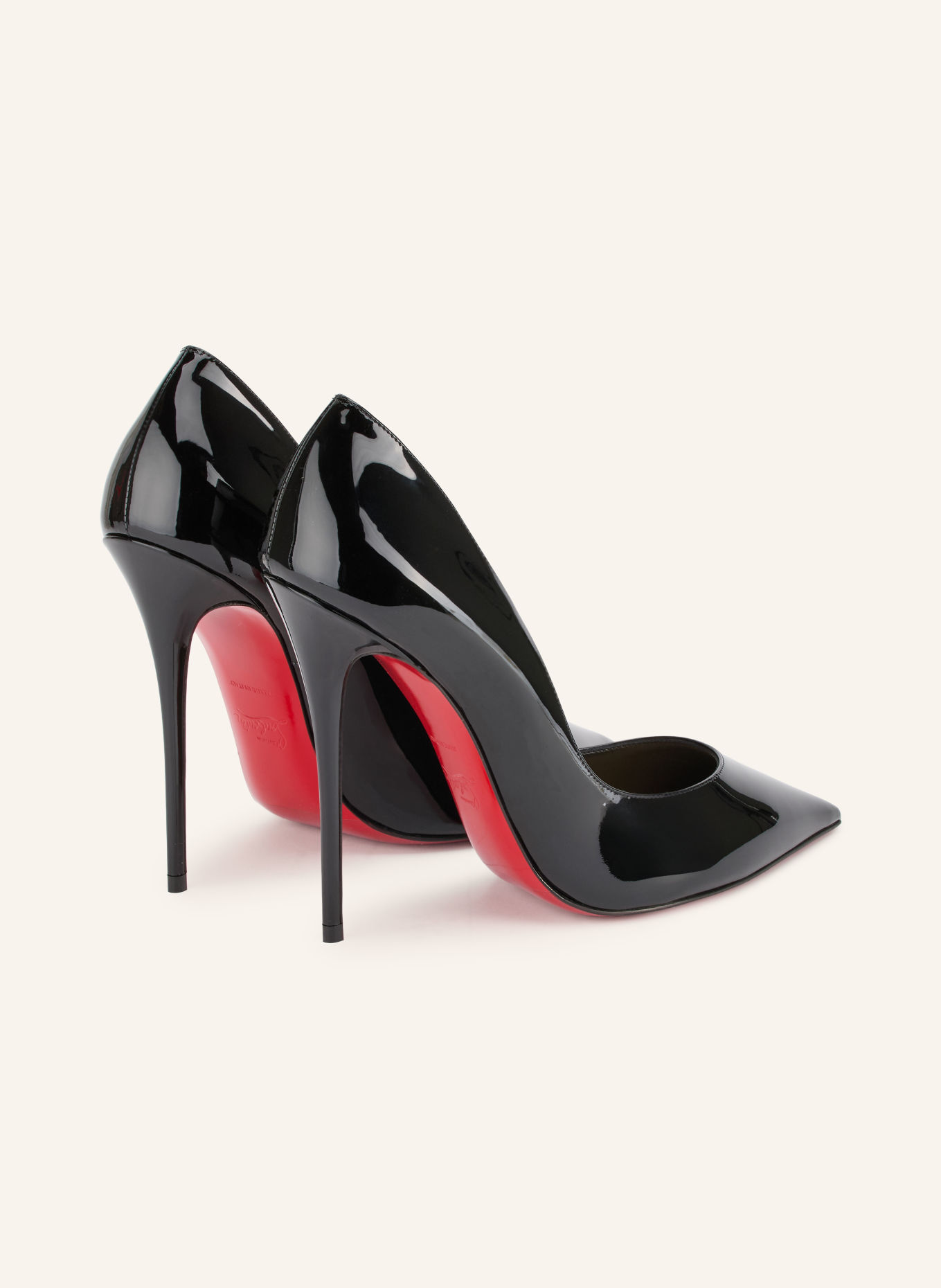 Christian Louboutin Lakierowane czółenka LA PIGALLE: CZARNY
