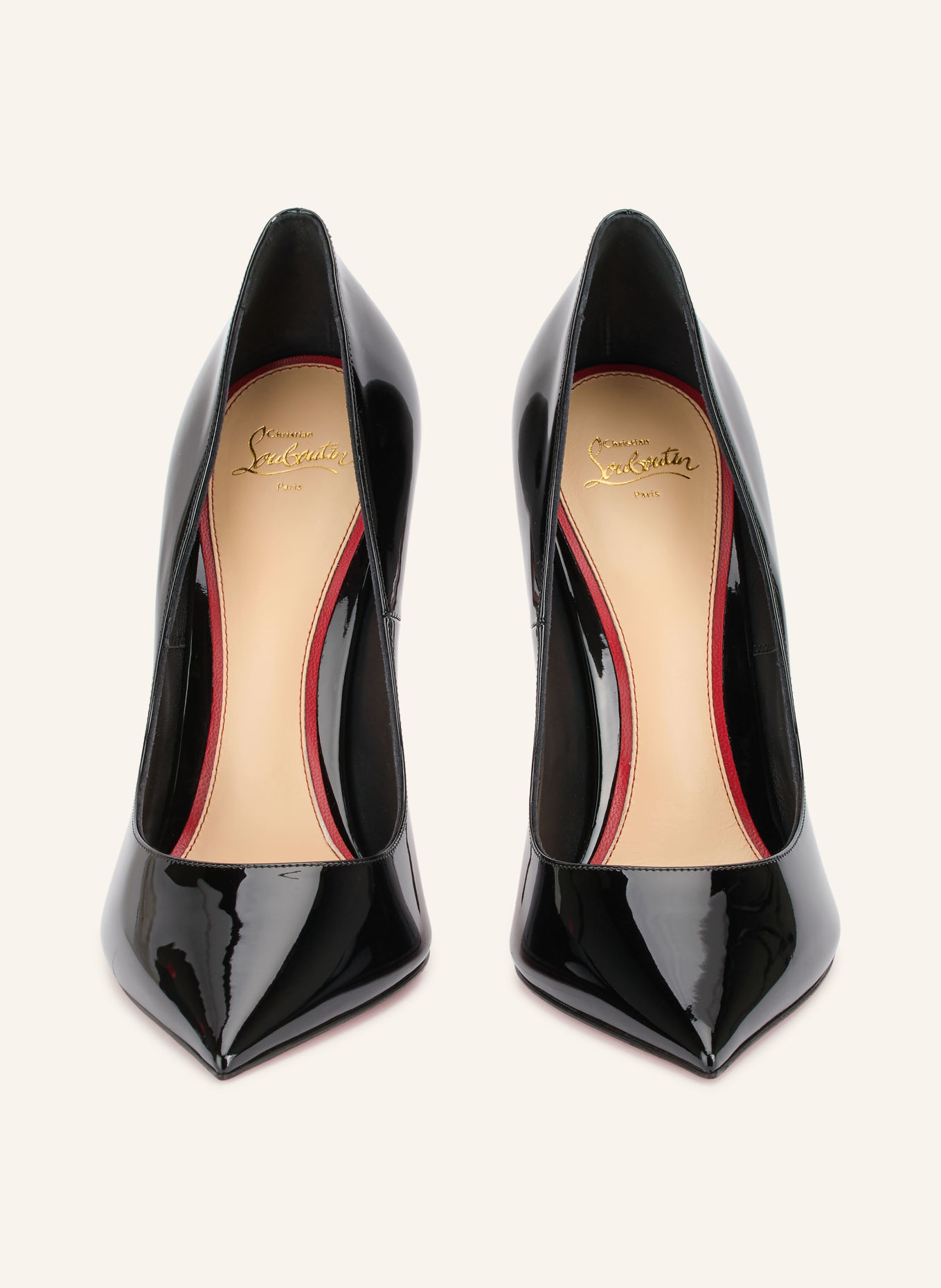 Christian Louboutin Lakierowane czółenka LA PIGALLE: CZARNY