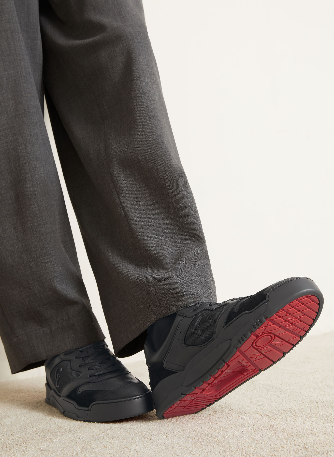 Christian Louboutin BSKTBALL 1 RETRO Sneakers: BLACK
