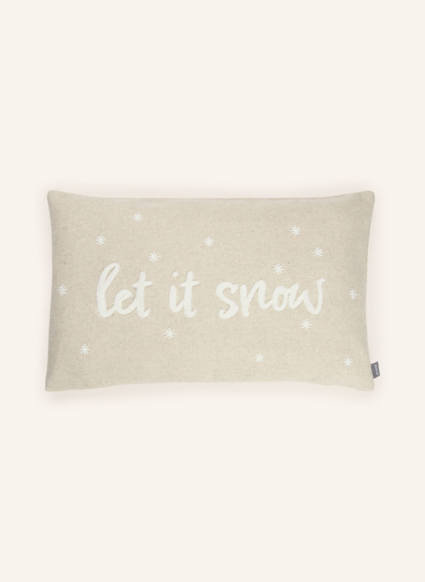 PAD Sierkussenhoes LETITSNOW: BEIGE / CRÈME