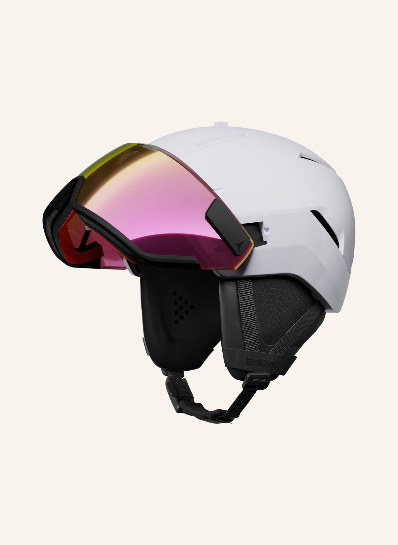 ATOMIC Skihelm SAVOR GT VISOR HD: WIT / ROZE