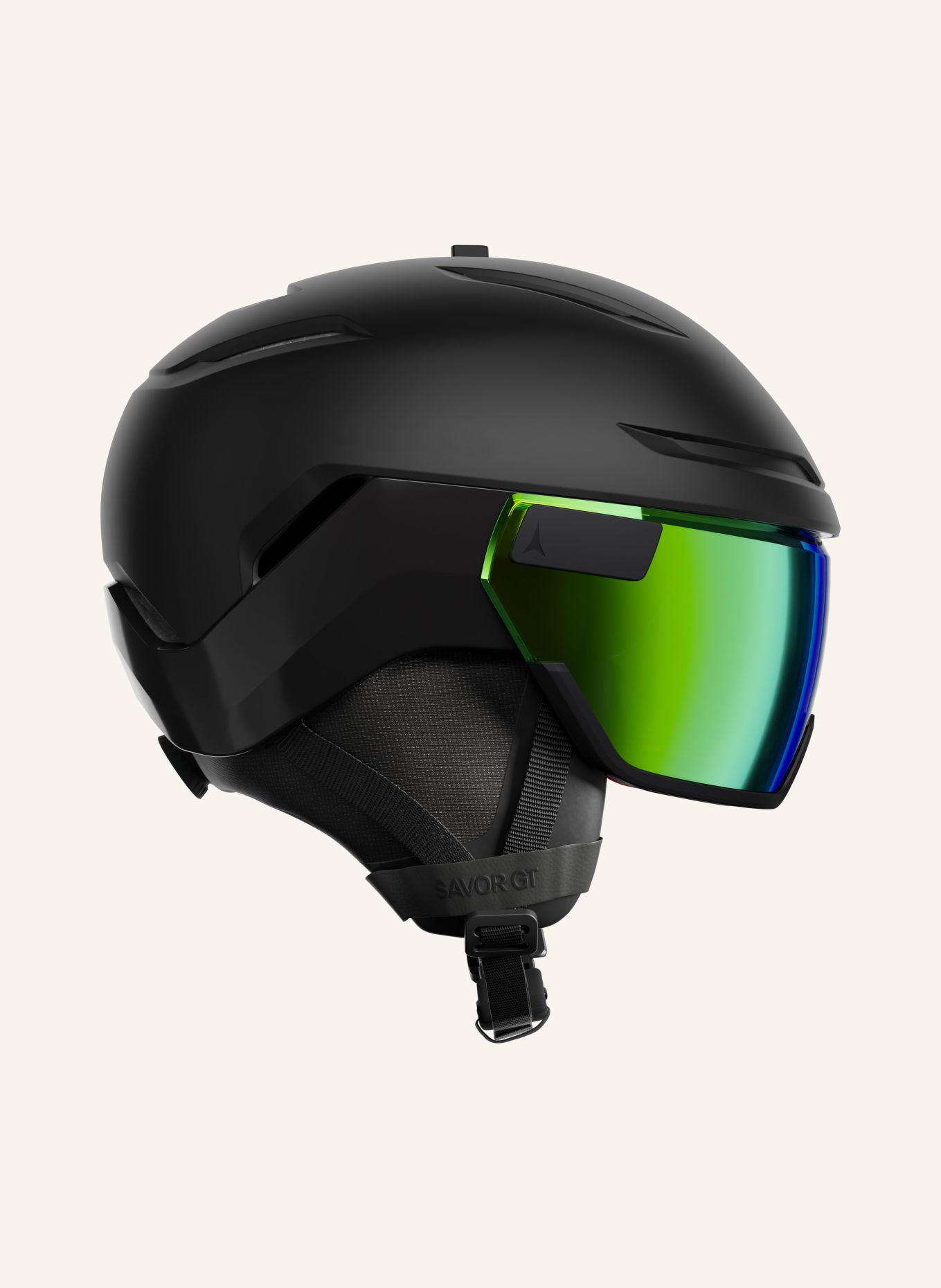 ATOMIC Skihelm SAVOR GT VISOR HD: ZWART / GROEN