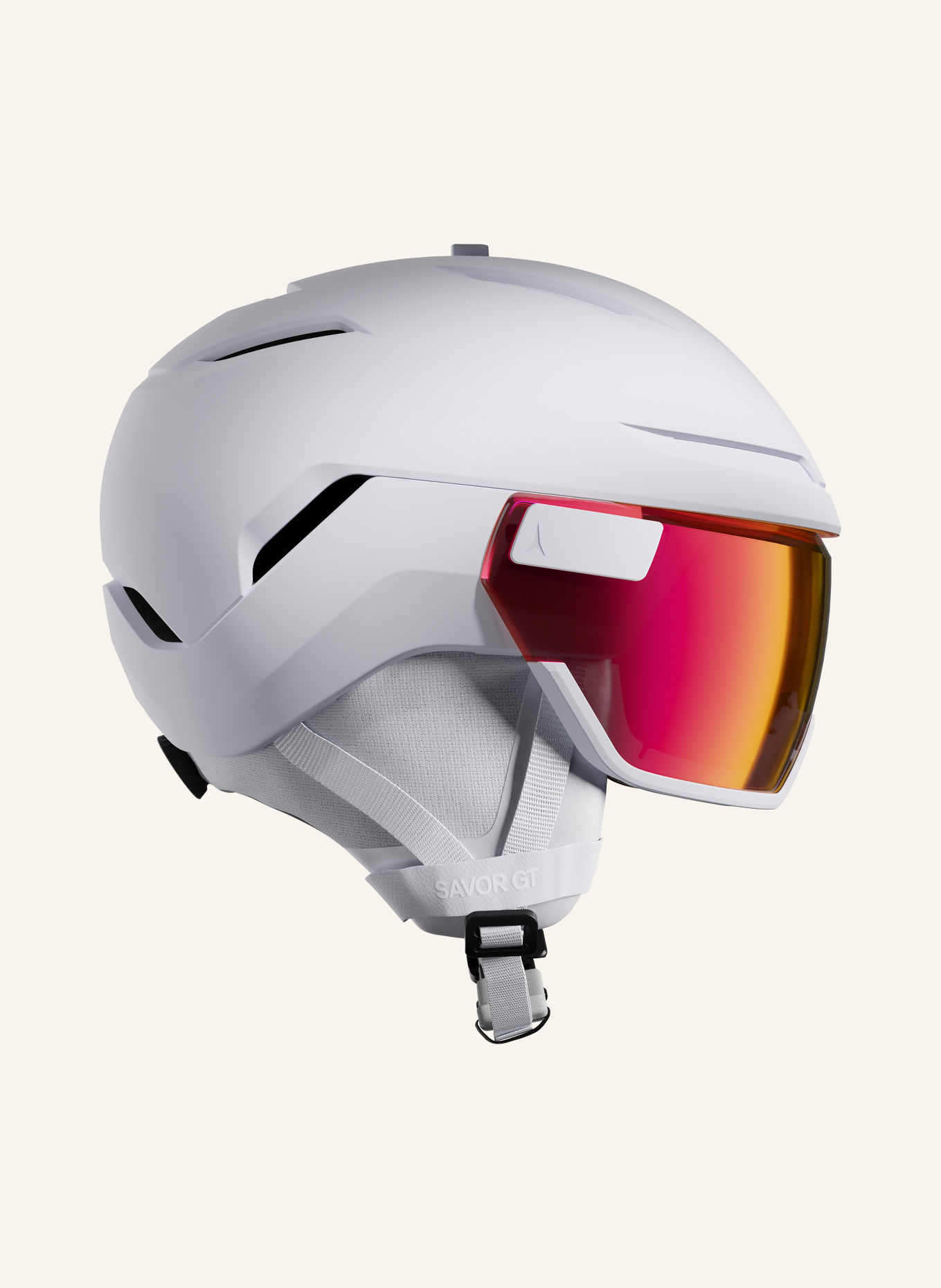 ATOMIC Skihelm SAVOR GT AMID VISOR PHOTO: WIT / ROOD