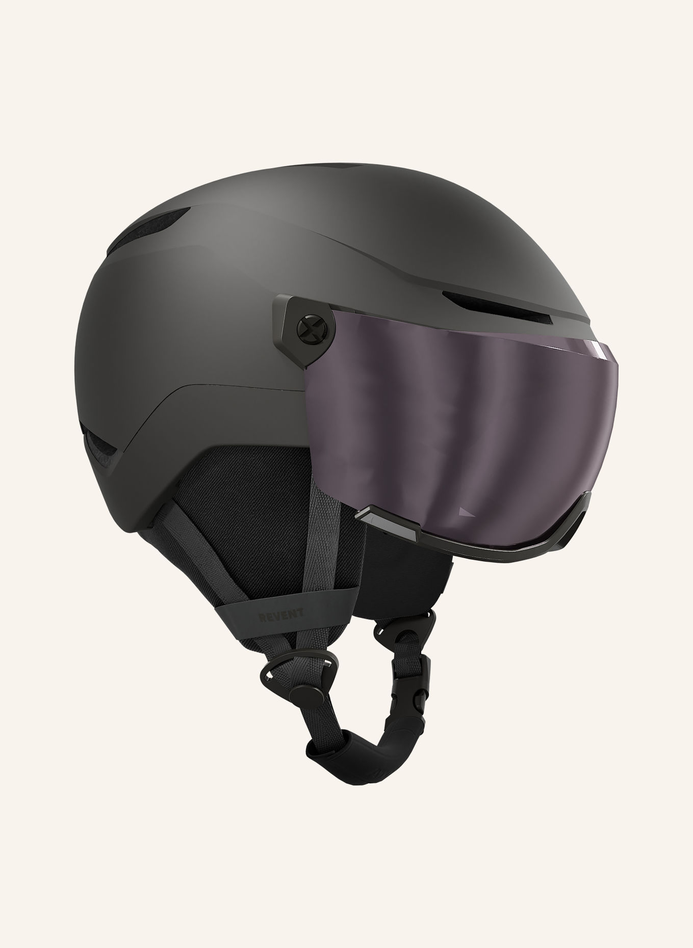 ATOMIC Skihelm REVENT VISOR JR: ZWART / ZILVER