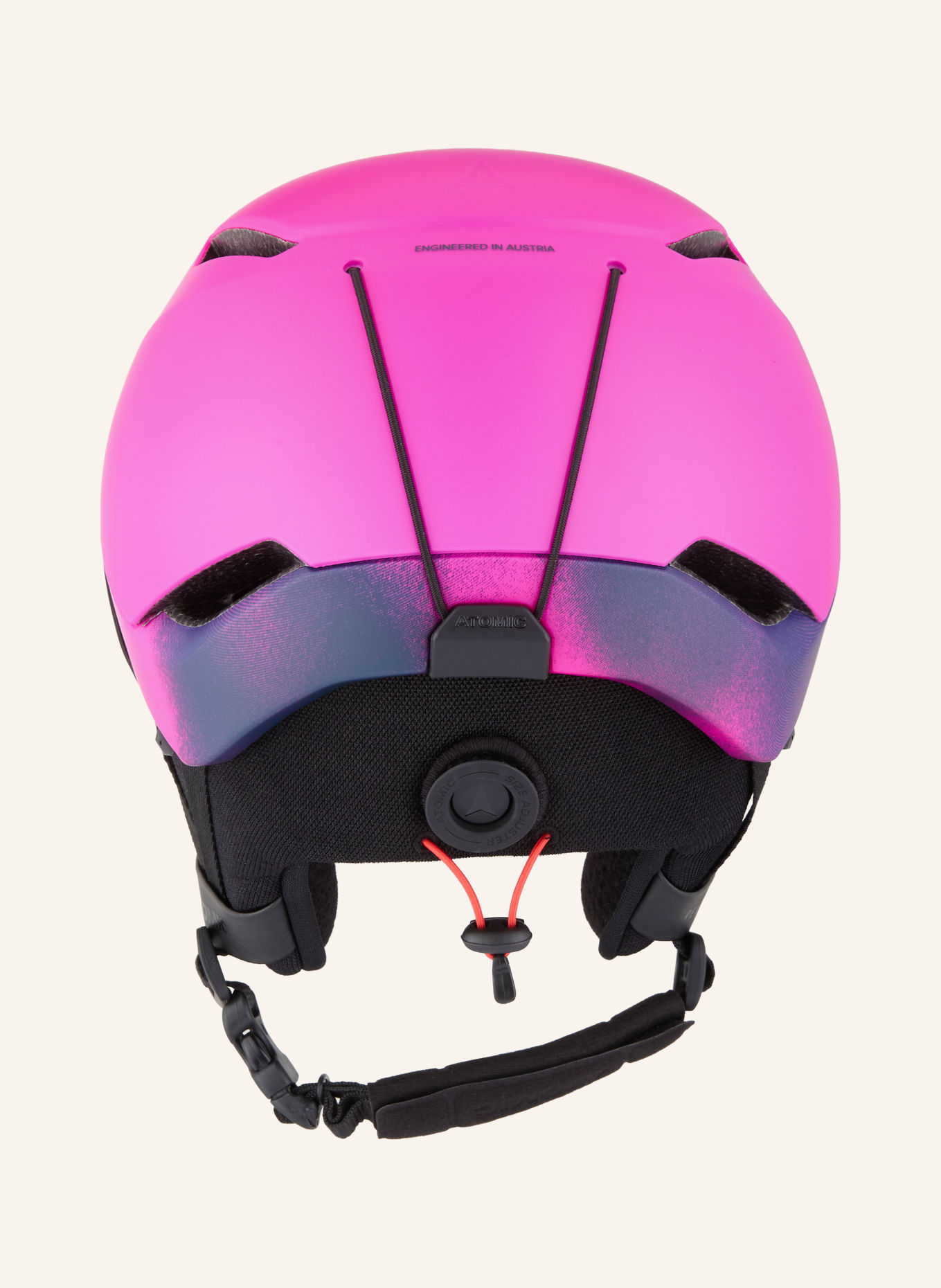 ATOMIC Skihelm REVENT JR: NEONROZE / DONKERPAARS