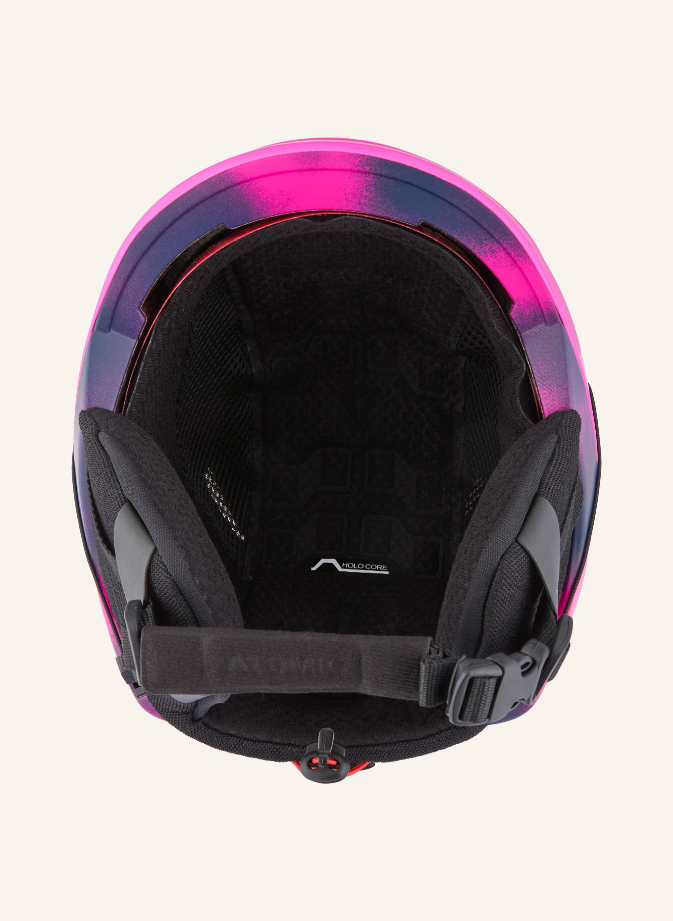 ATOMIC Skihelm REVENT JR: NEONROZE / DONKERPAARS