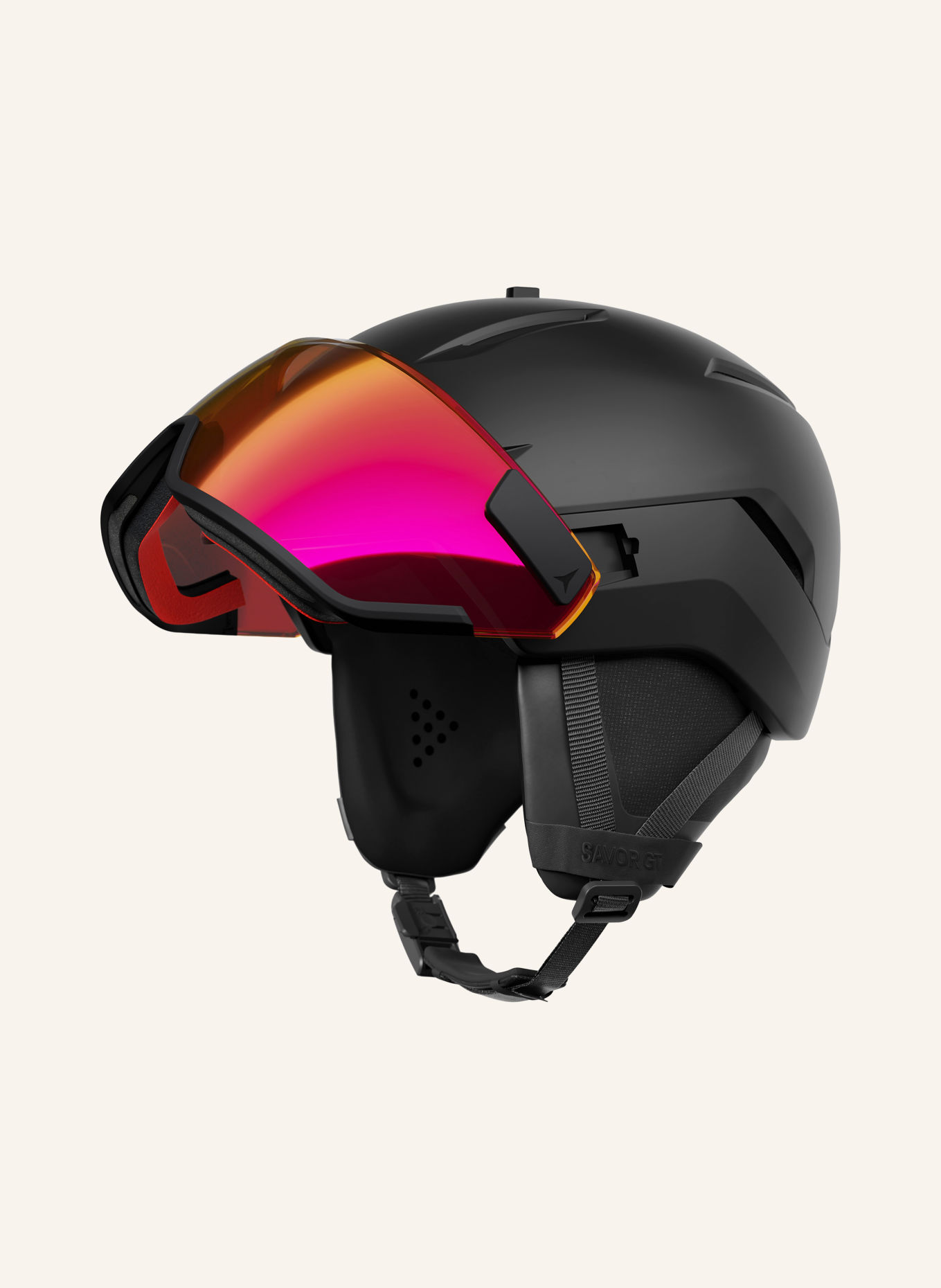ATOMIC Skihelm SAVOR GT AMID VISOR PHOTO: ZWART / ROOD