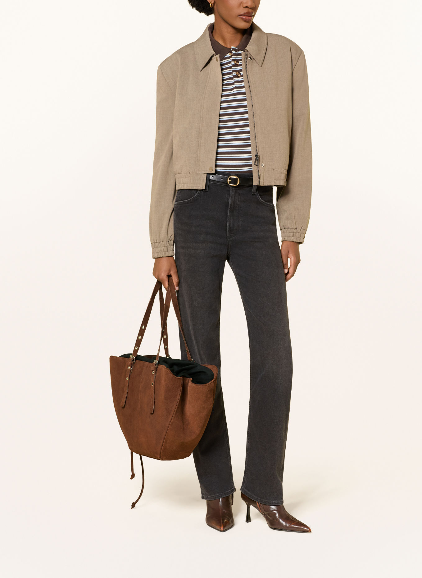 NÚNOO NORA Shoppers: BROWN / SILVER / BLACK