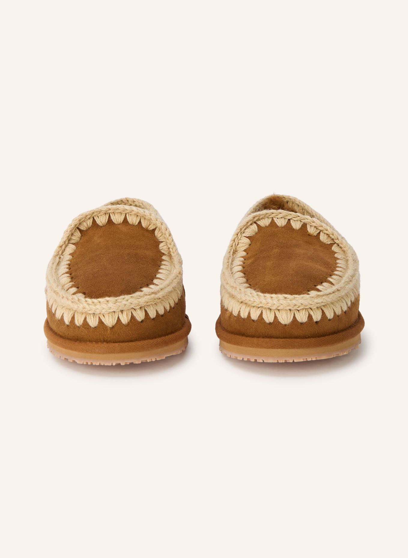 mou Slippers: COGNAC / LIGHT BROWN