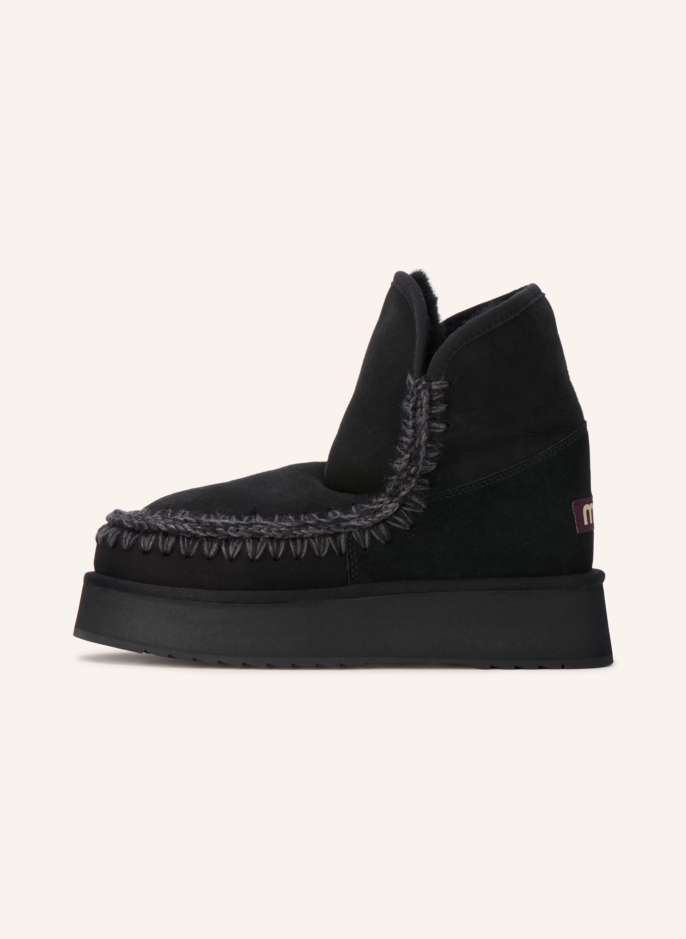 mou Plateau-Boots: ZWART