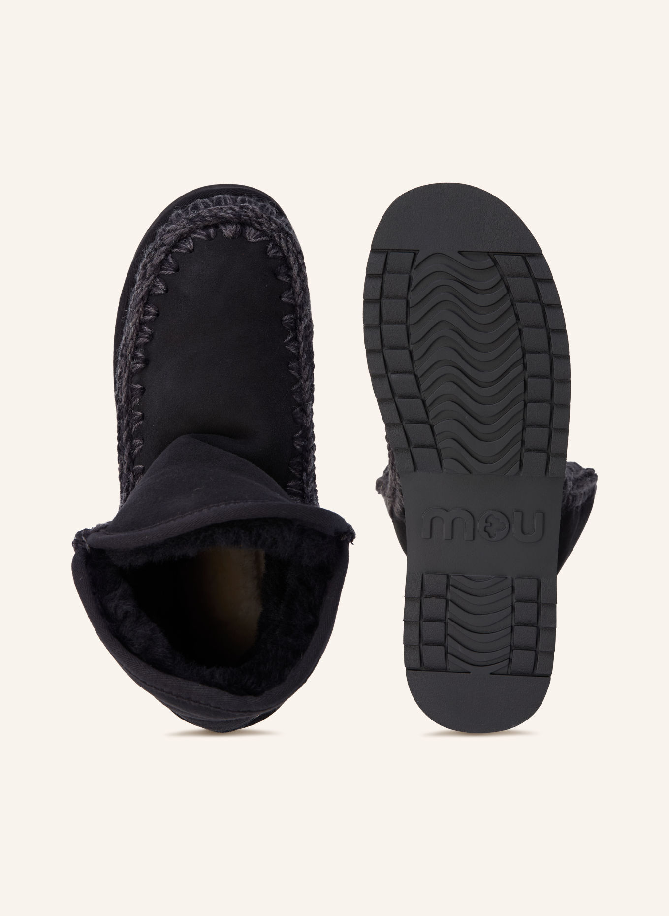 mou Plateau-Boots: ZWART