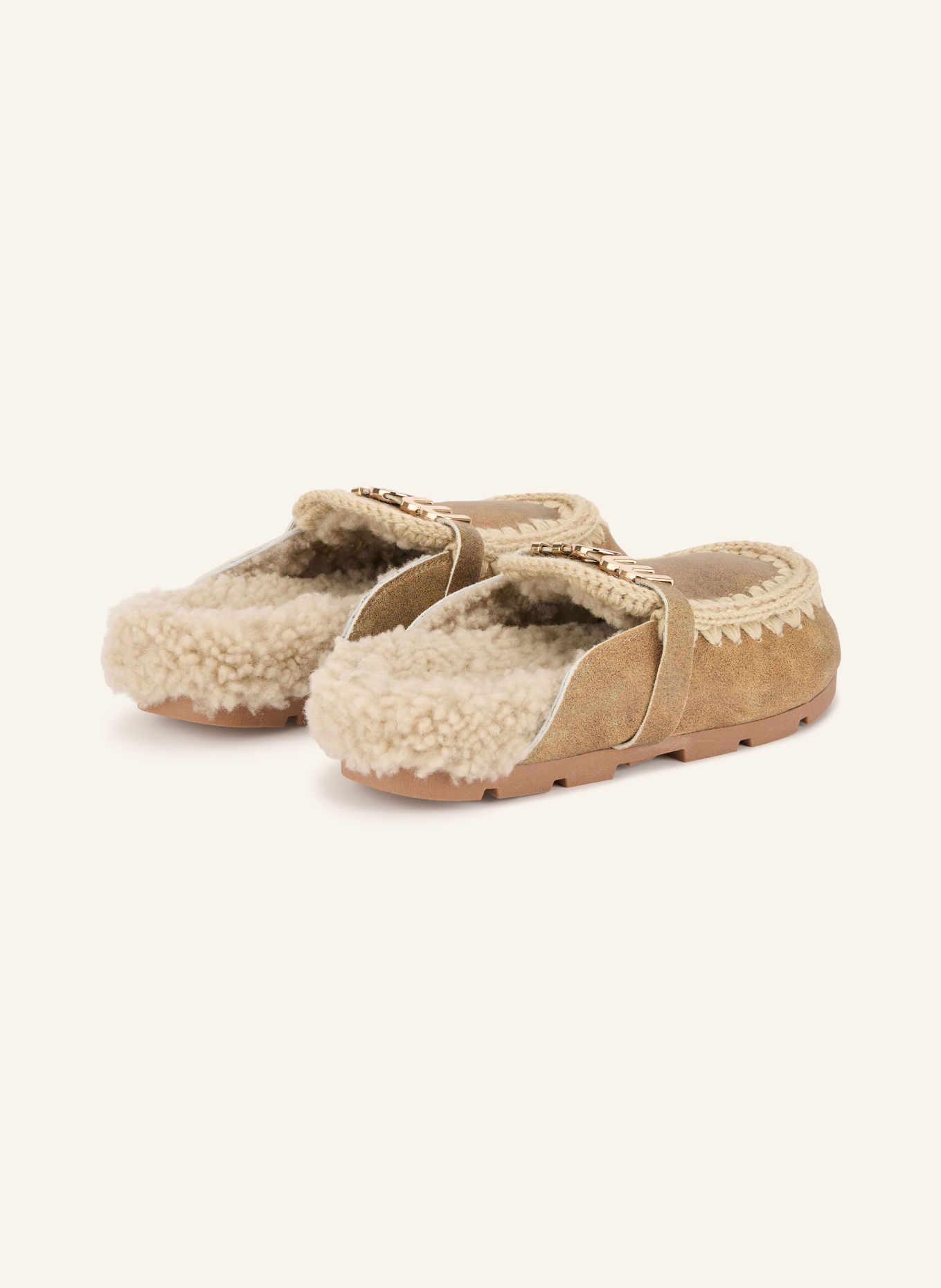 mou Muiltjes WINTER: BEIGE / ECRU