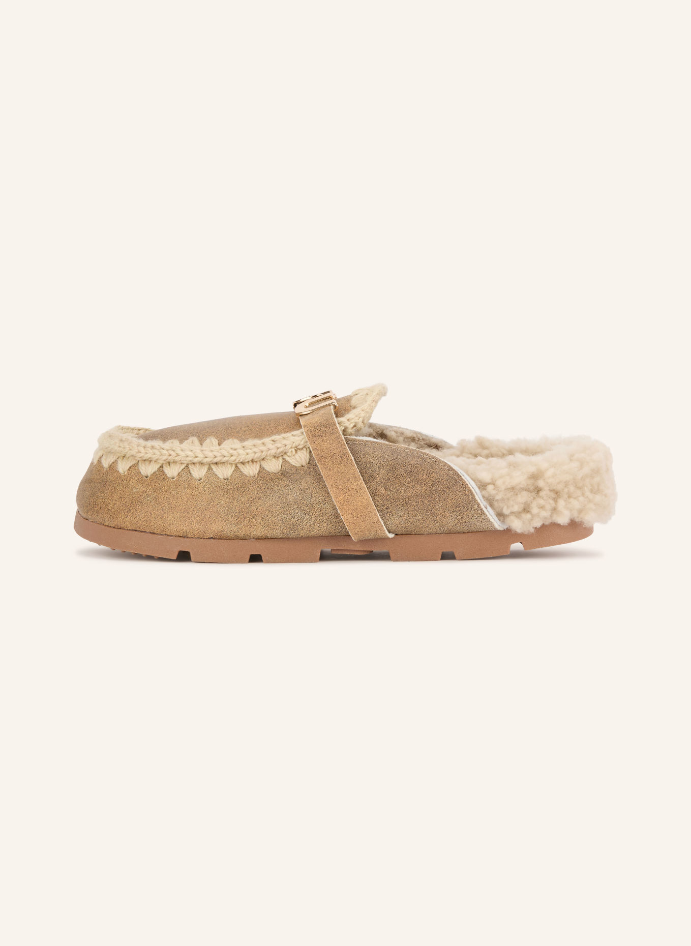 mou Muiltjes WINTER: BEIGE / ECRU