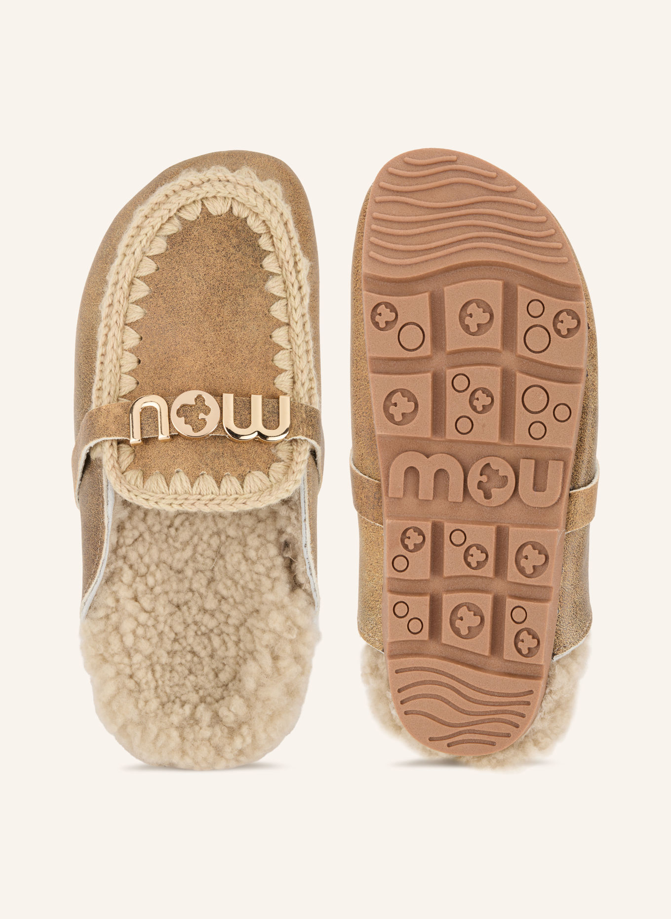mou Muiltjes WINTER: BEIGE / ECRU