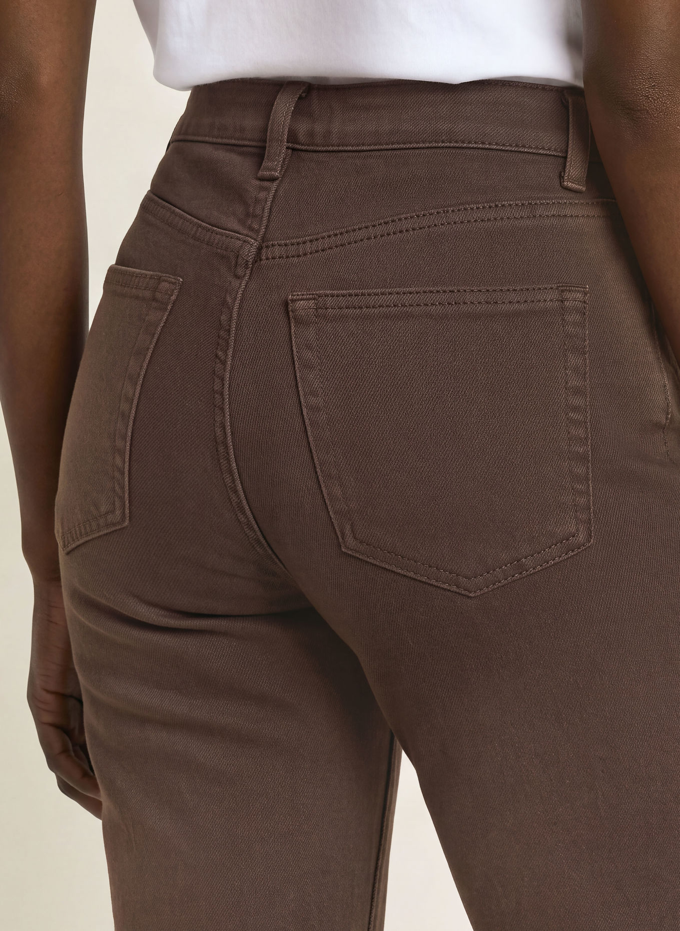 ARKET Cropped jeans: 027 Brown Dark