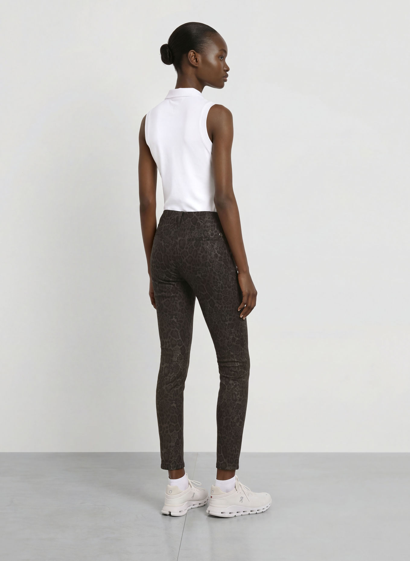 ALBERTO Pantalon de golf TINA: NOIR / GRIS FONCÉ / GRIS