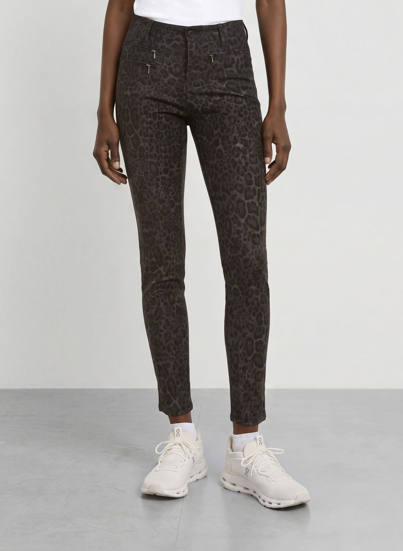 ALBERTO Pantalon de golf TINA: NOIR / GRIS FONCÉ / GRIS