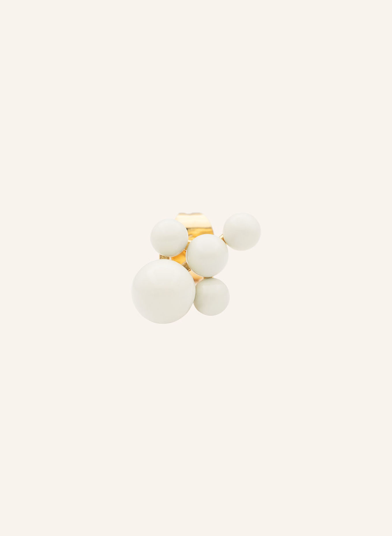 LULU Copenhagen Ohrstecker BOUQUET CLOUD: GOLD / CREME