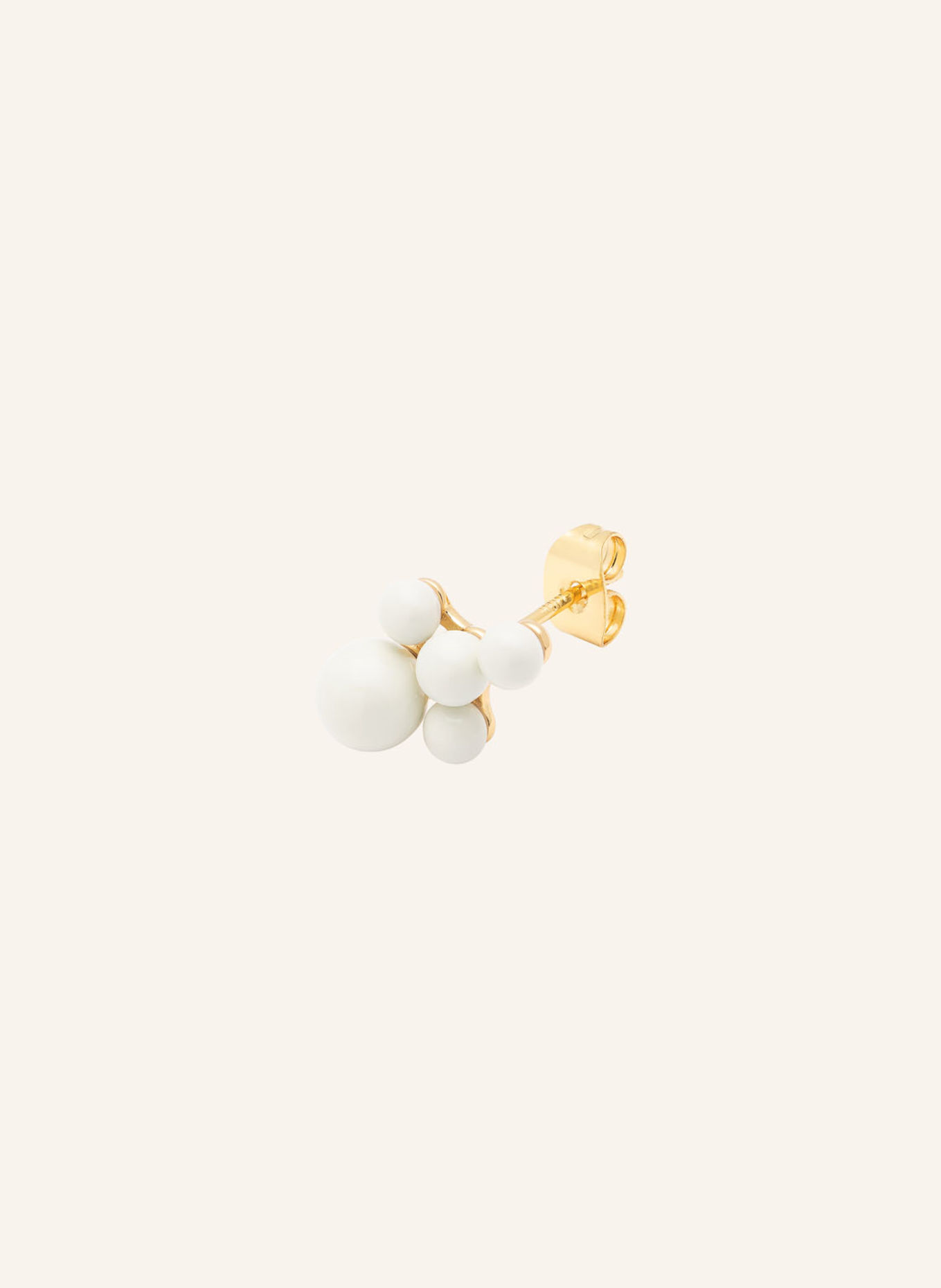 LULU Copenhagen Ohrstecker BOUQUET CLOUD: GOLD / CREME