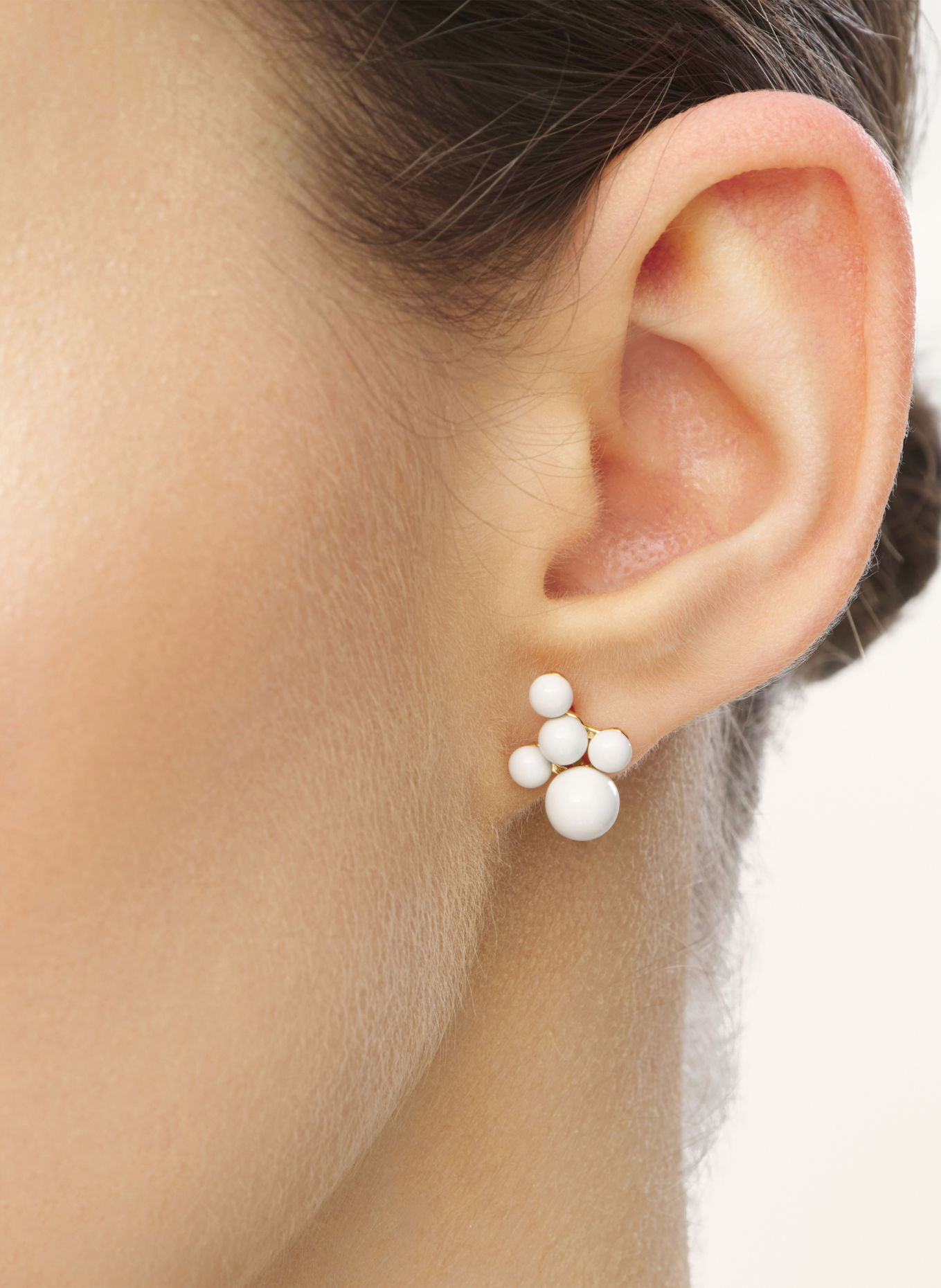 LULU Copenhagen Ohrstecker BOUQUET CLOUD: GOLD / CREME