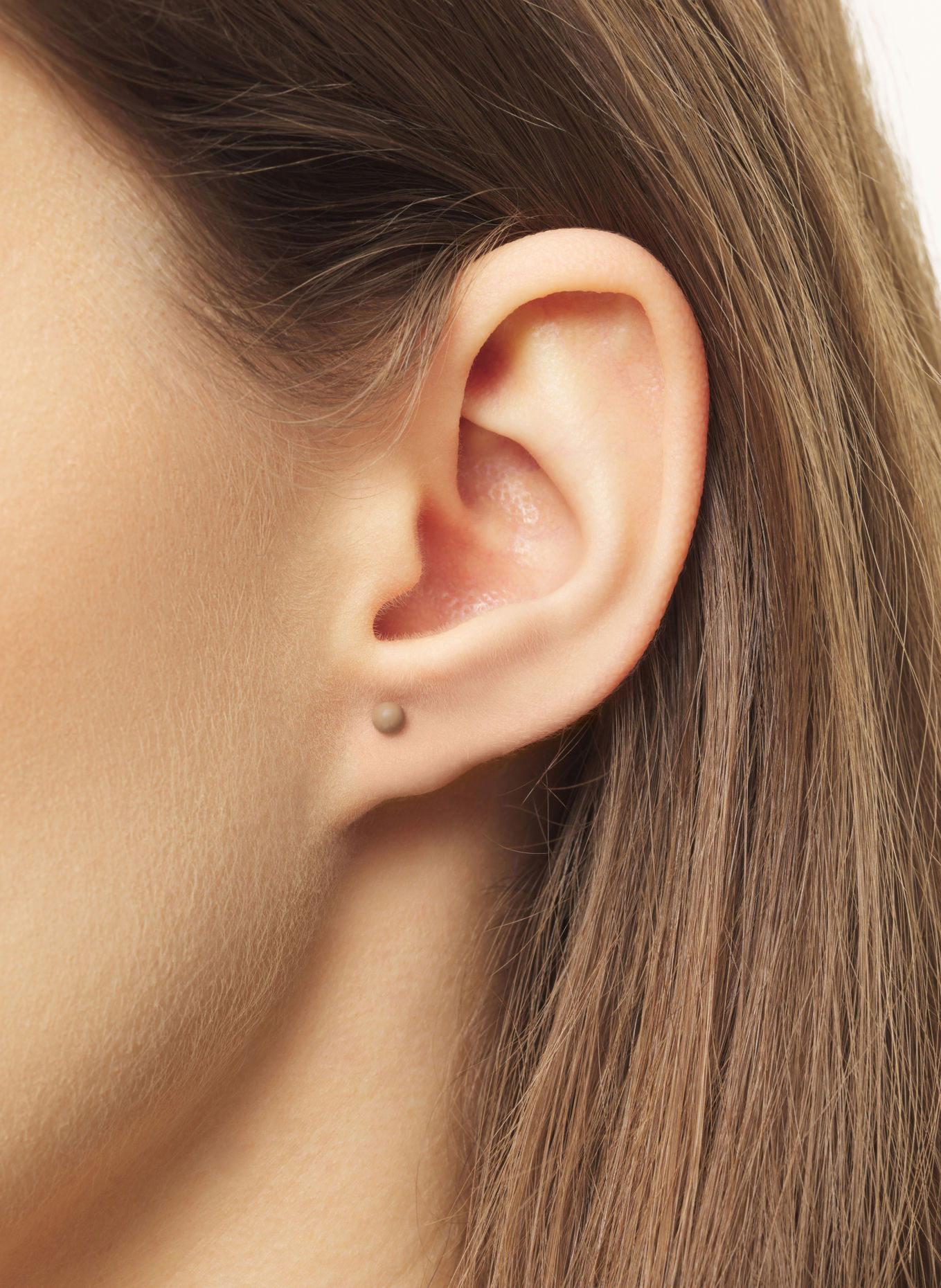 LULU Copenhagen Ohrstecker COLOR BALL: GOLD / BRAUN